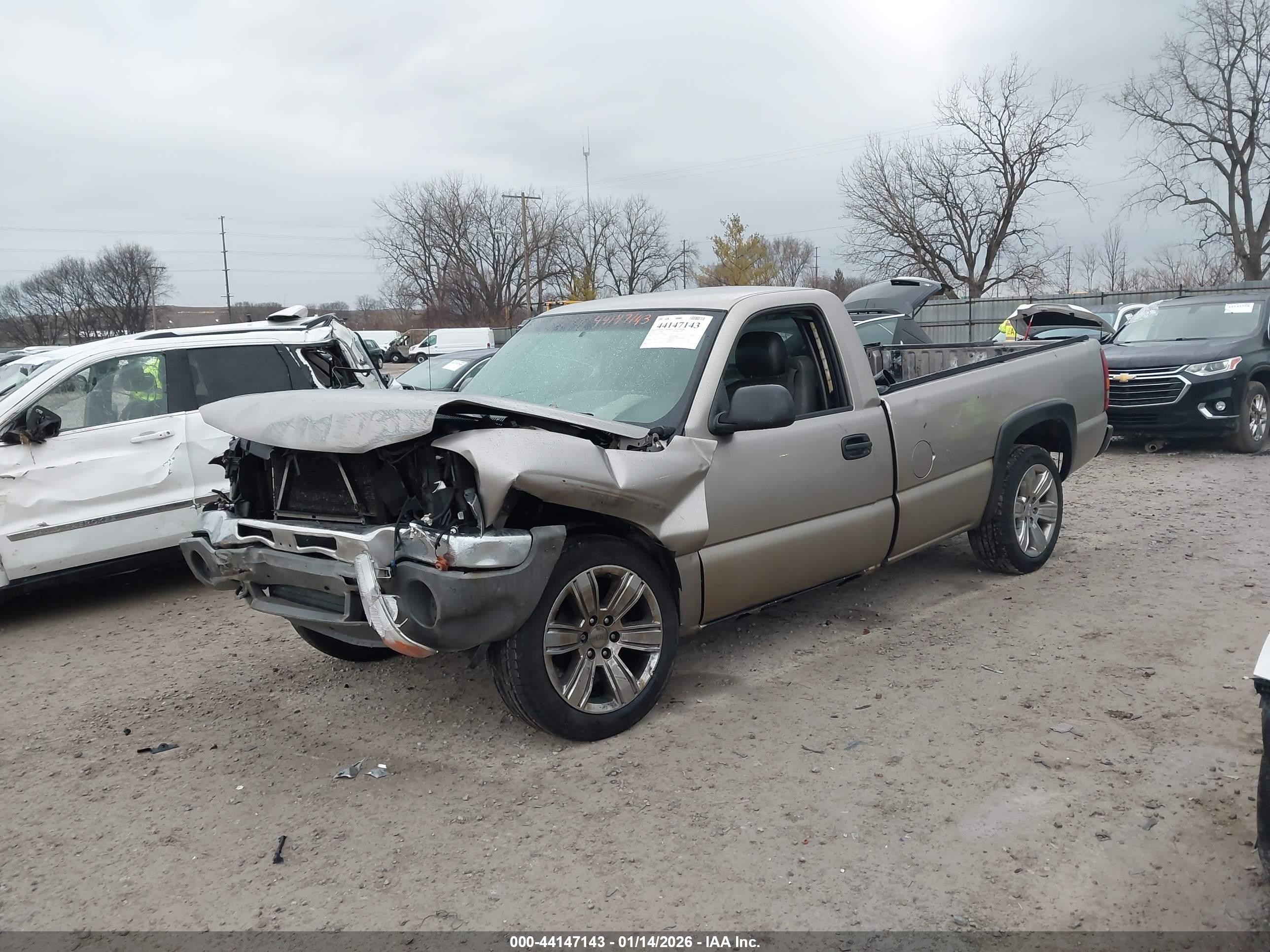 2003 Gmc Sierra 1500 Work Truck Gold vin: 1GTEC14X13Z350604