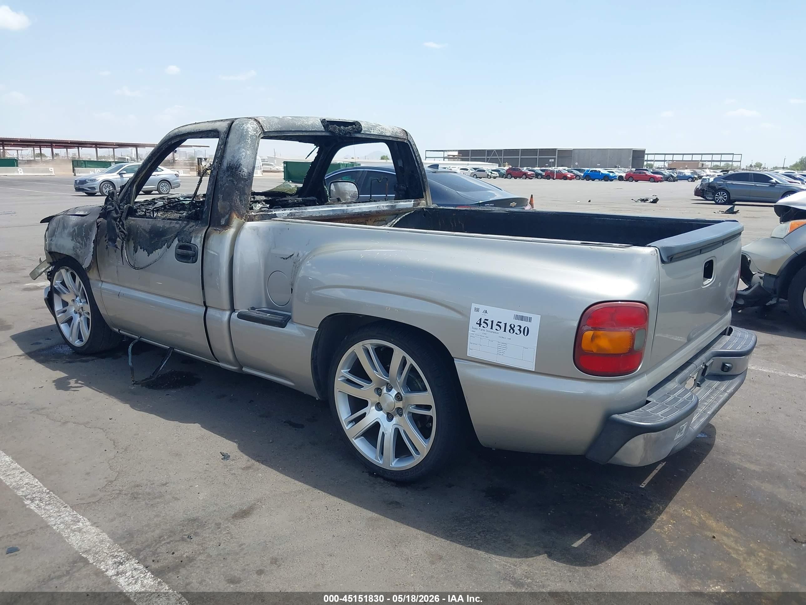 2004 Gmc Sierra 1500   Gray vin: 1GTEC14X14Z134852