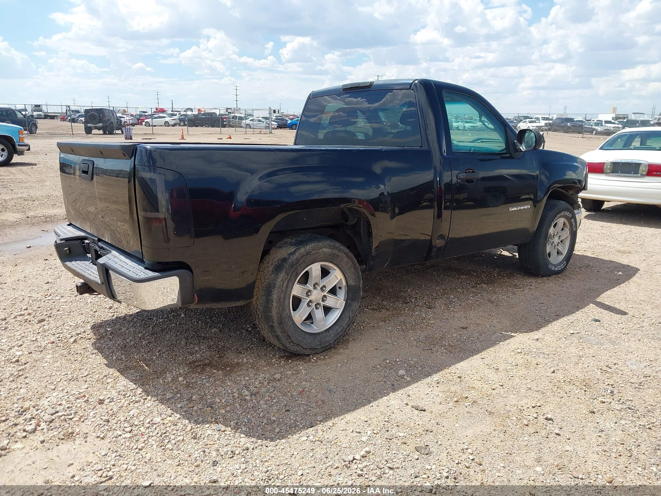 2008 Gmc Sierra 1500 Work Truck Black vin: 1GTEC14X18Z263311