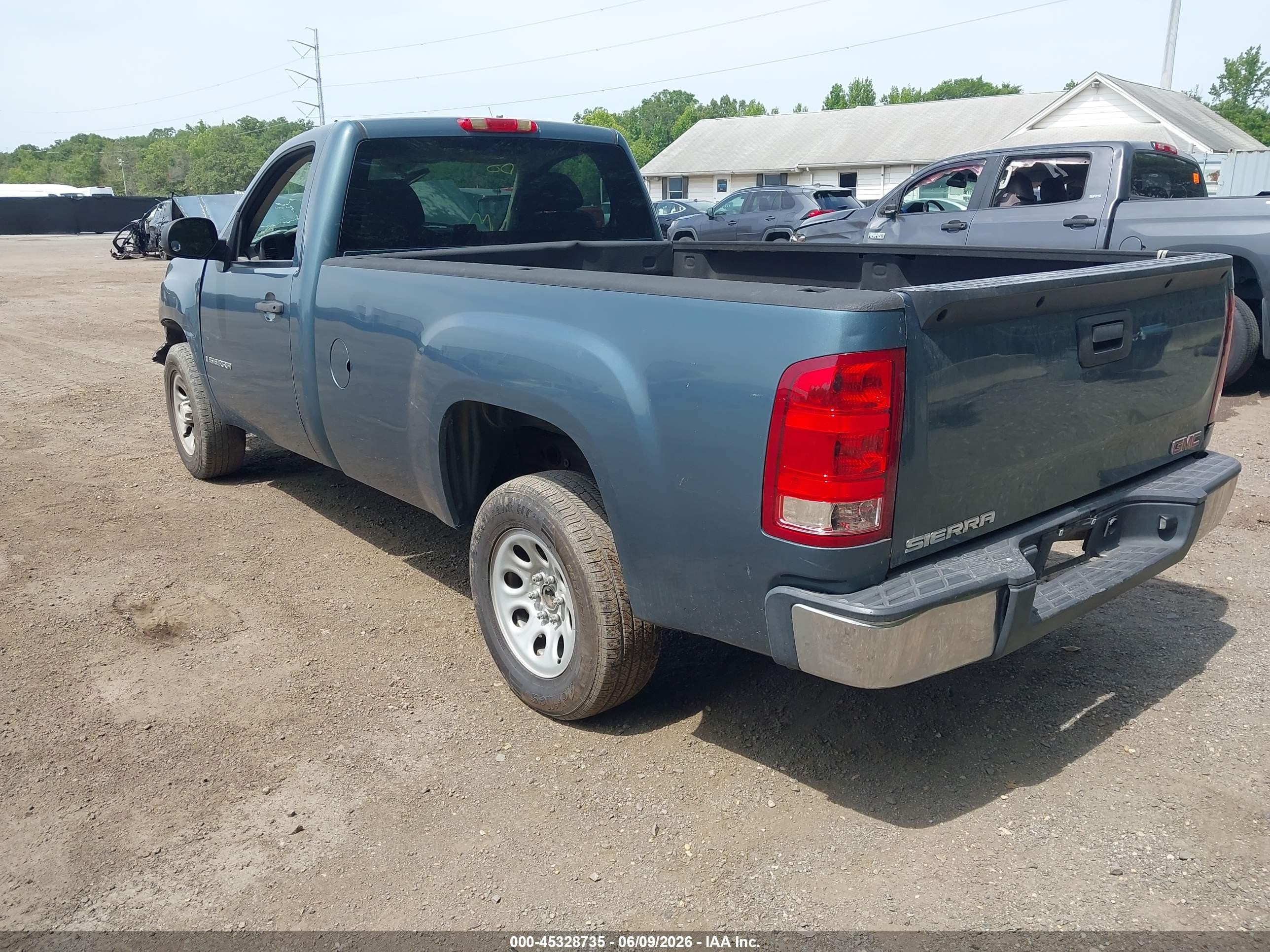 2008 Gmc Sierra 1500 Work Truck Blue vin: 1GTEC14X18Z270727