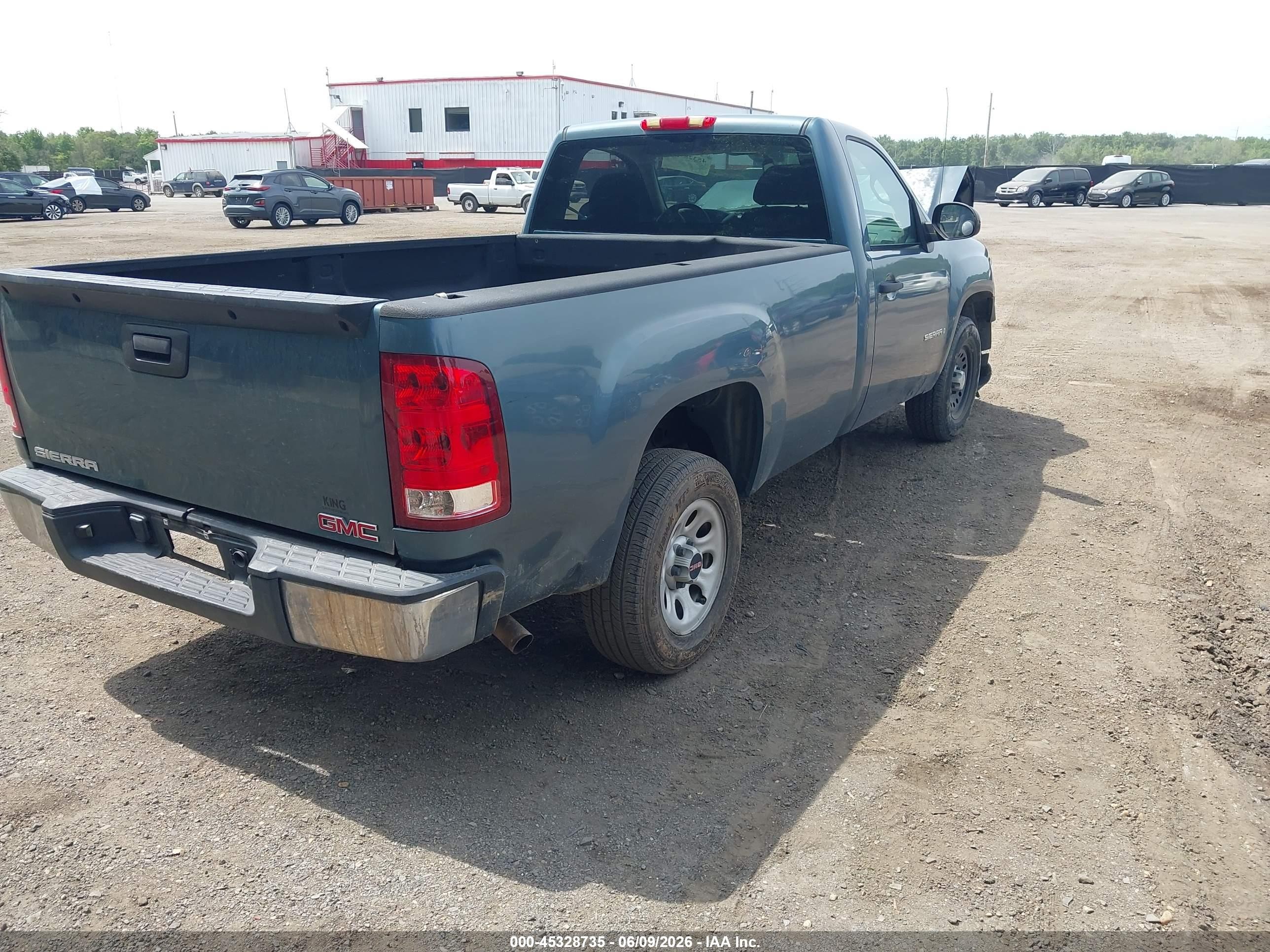 2008 Gmc Sierra 1500 Work Truck Blue vin: 1GTEC14X18Z270727
