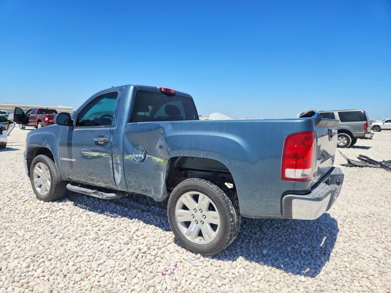 2008 Gmc Sierra C1500 Blue vin: 1GTEC14X28Z272048