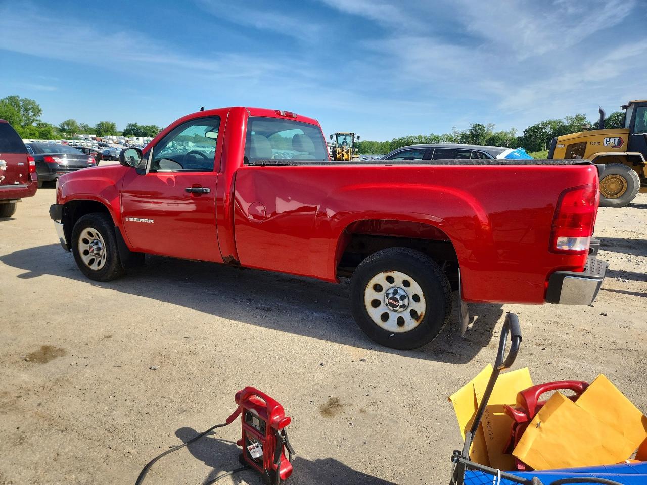 2009 Gmc Sierra C1500 Red vin: 1GTEC14X29Z205516