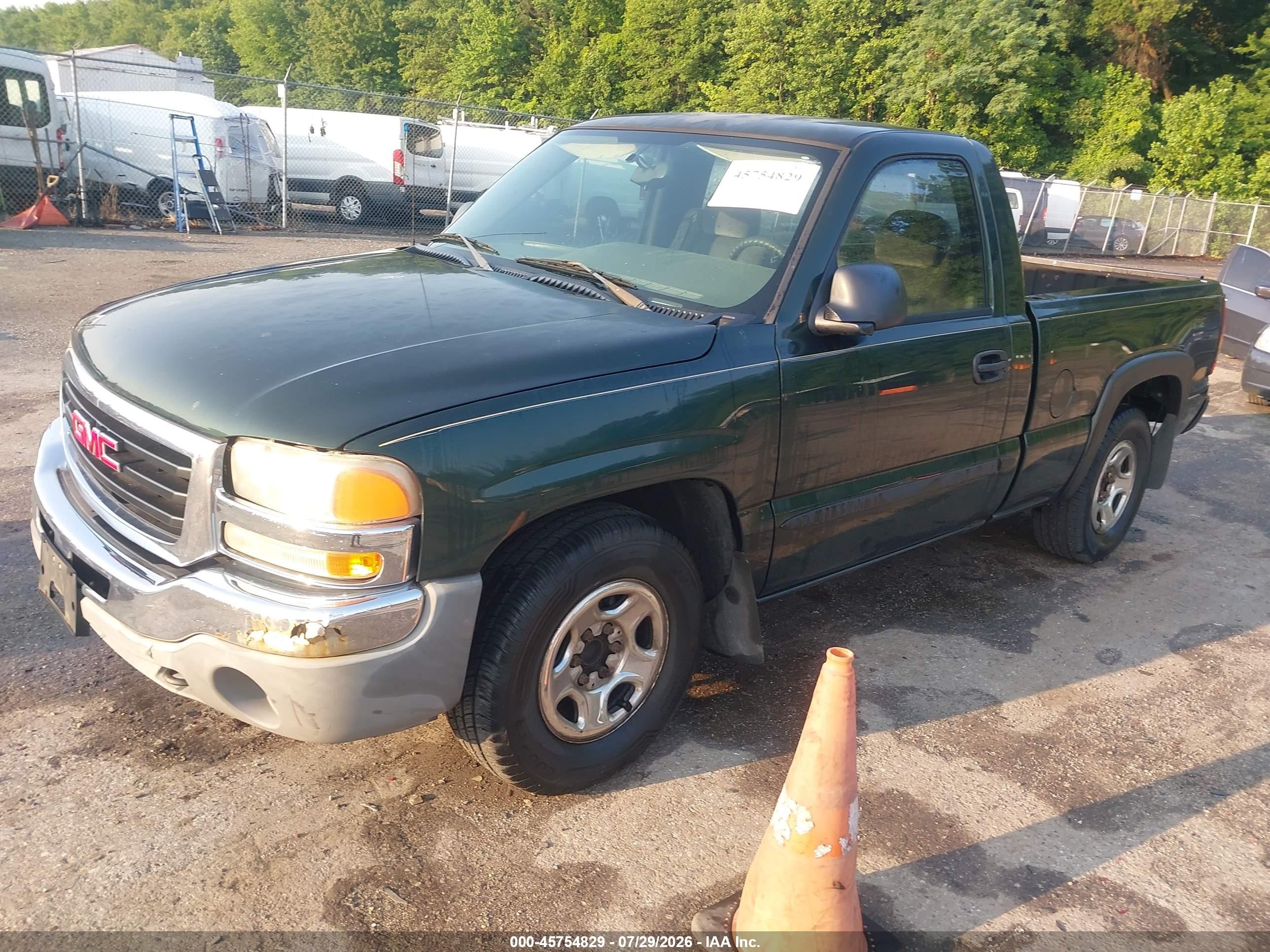 2004 Gmc Sierra 1500   Green vin: 1GTEC14X34Z167190