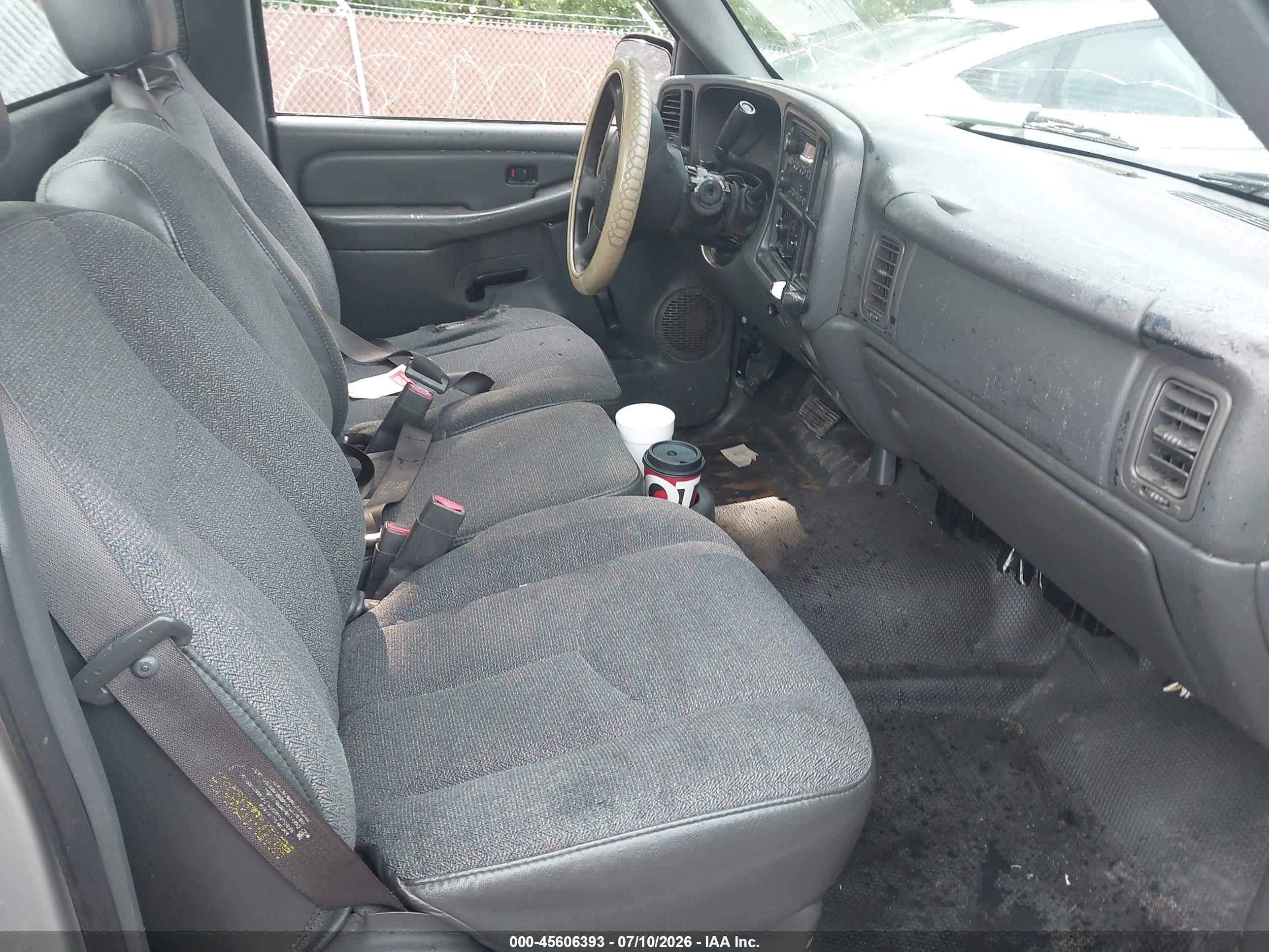 2005 Gmc Sierra 1500 Work Truck Gray vin: 1GTEC14X35Z121019