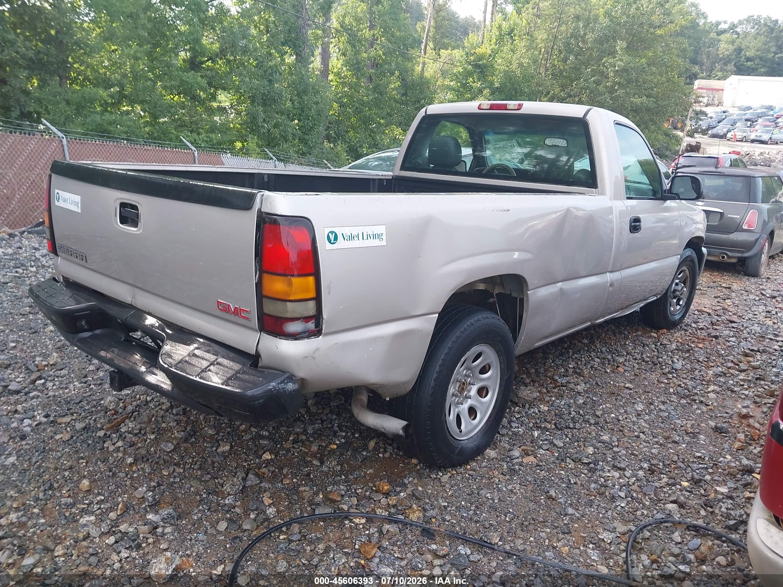 2005 Gmc Sierra 1500 Work Truck Gray vin: 1GTEC14X35Z121019