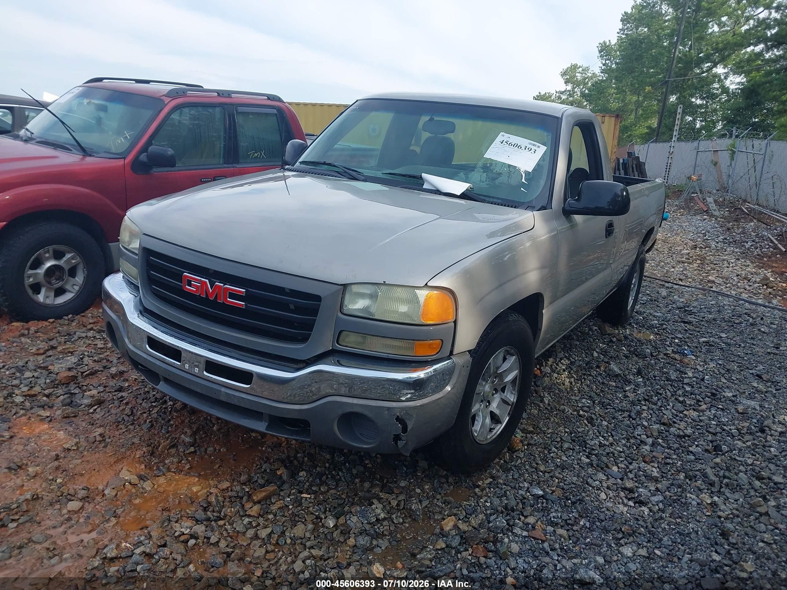2005 Gmc Sierra 1500 Work Truck Gray vin: 1GTEC14X35Z121019