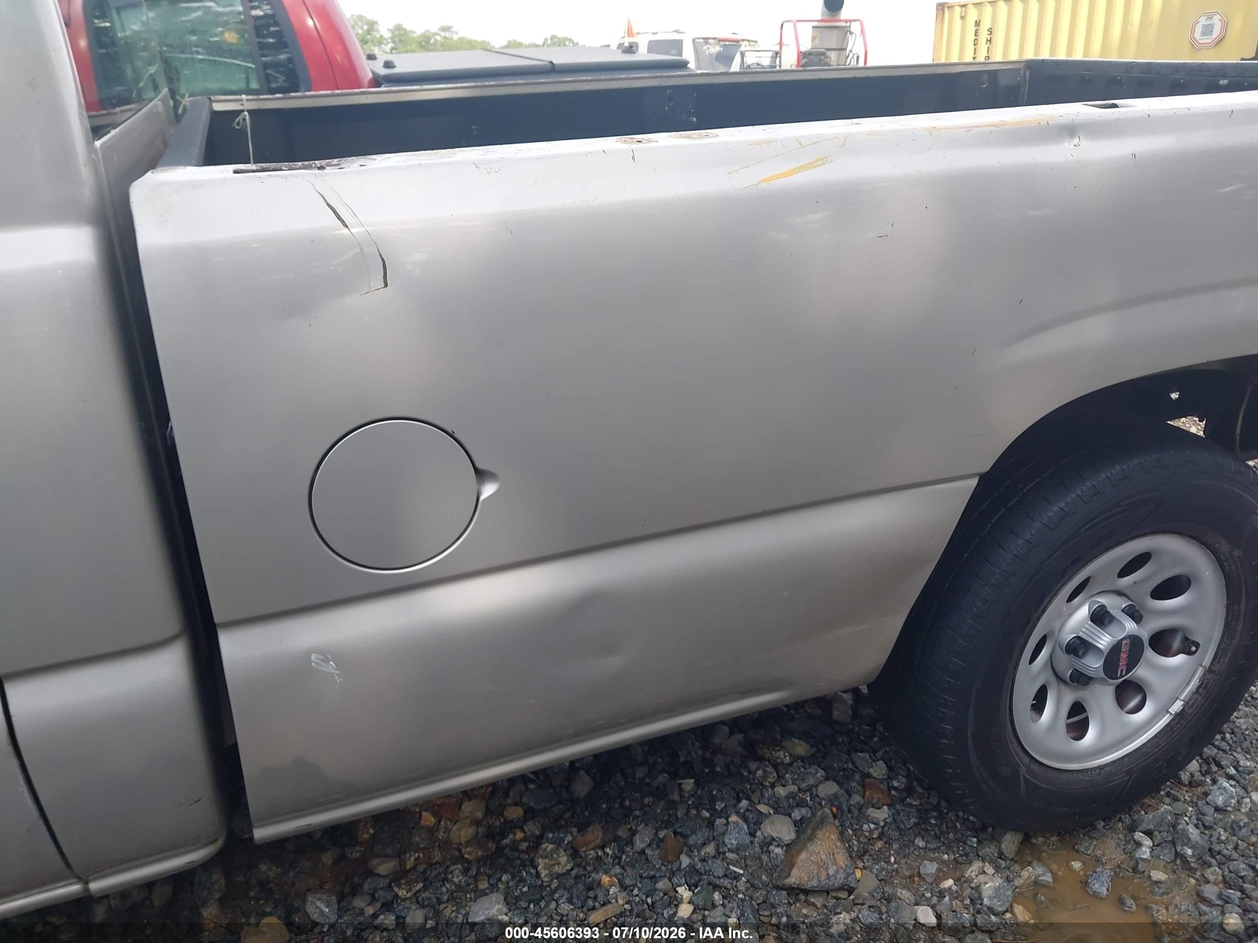 2005 Gmc Sierra 1500 Work Truck Gray vin: 1GTEC14X35Z121019