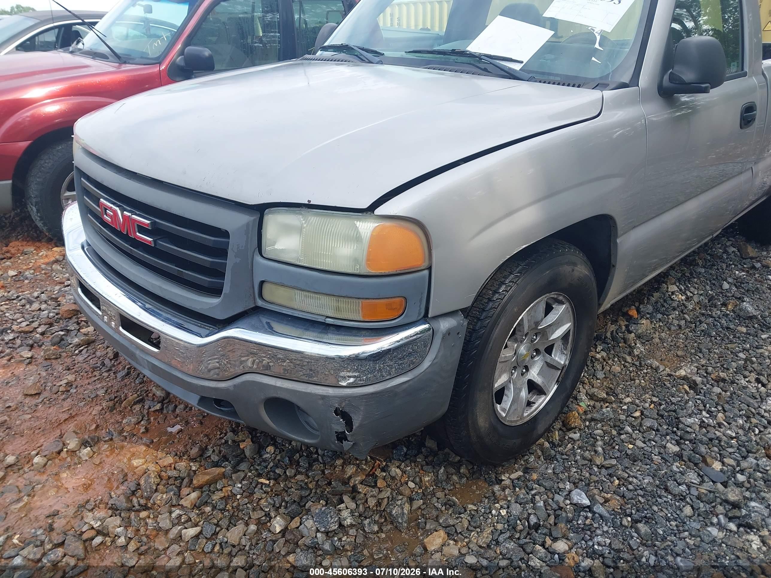 2005 Gmc Sierra 1500 Work Truck Gray vin: 1GTEC14X35Z121019