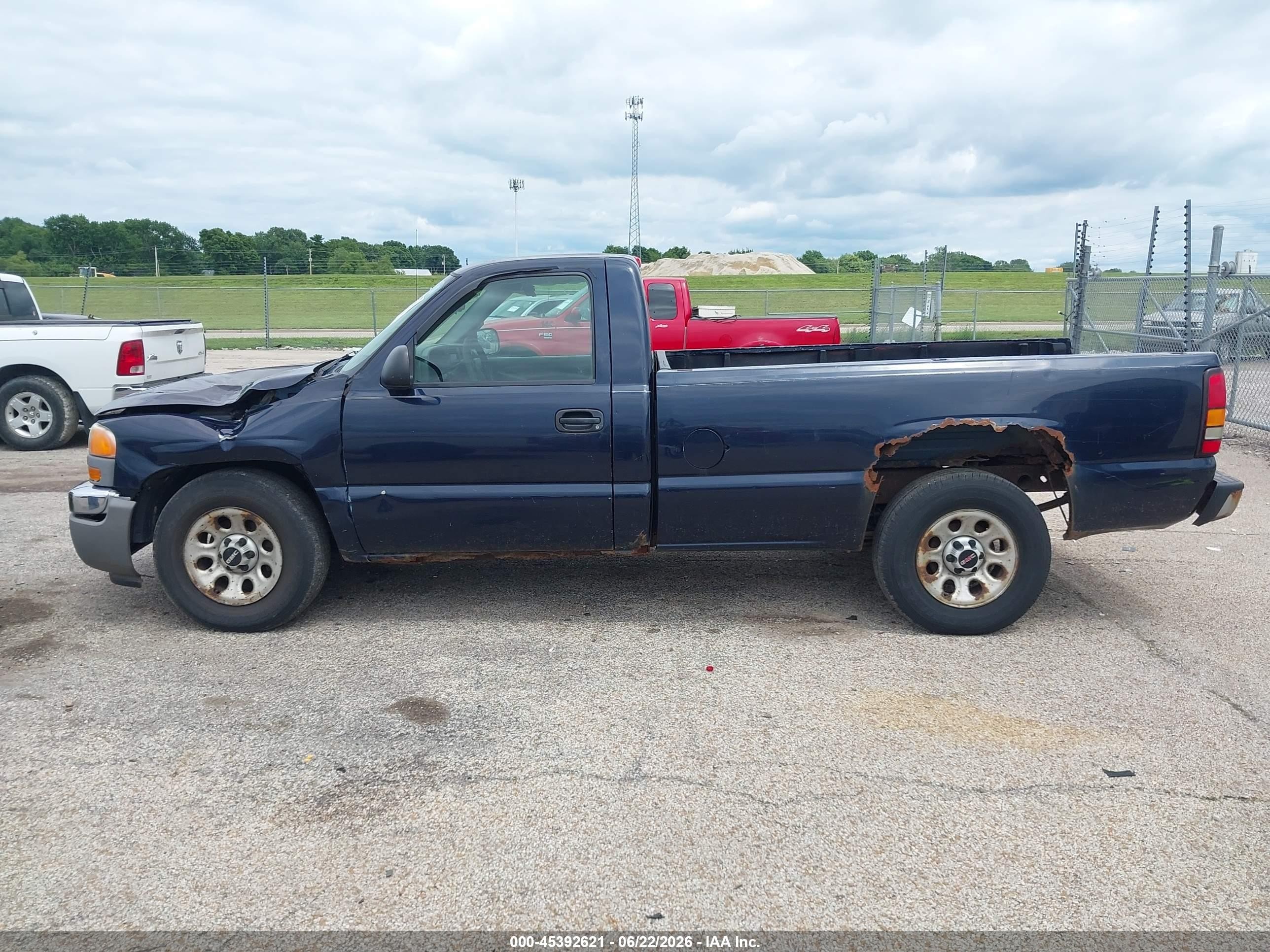 2005 Gmc Sierra 1500 Work Truck Dark Blue vin: 1GTEC14X35Z203901