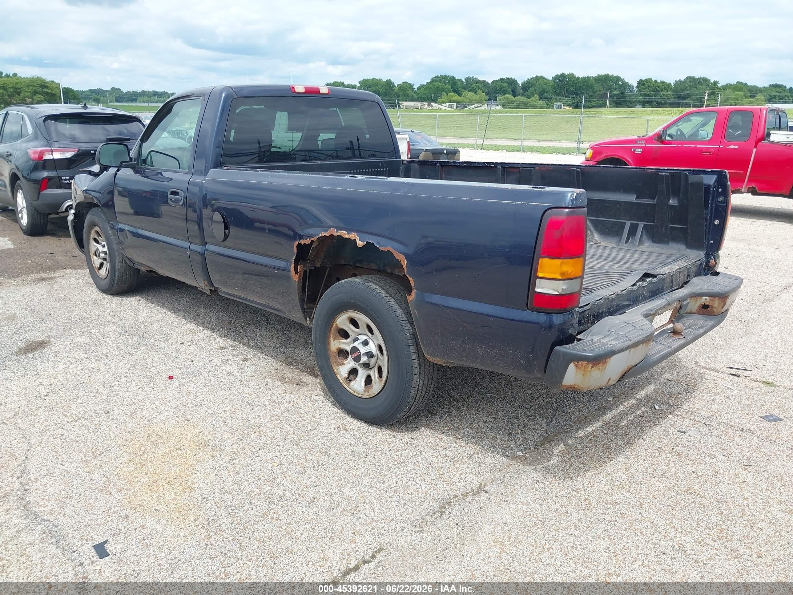 2005 Gmc Sierra 1500 Work Truck Dark Blue vin: 1GTEC14X35Z203901