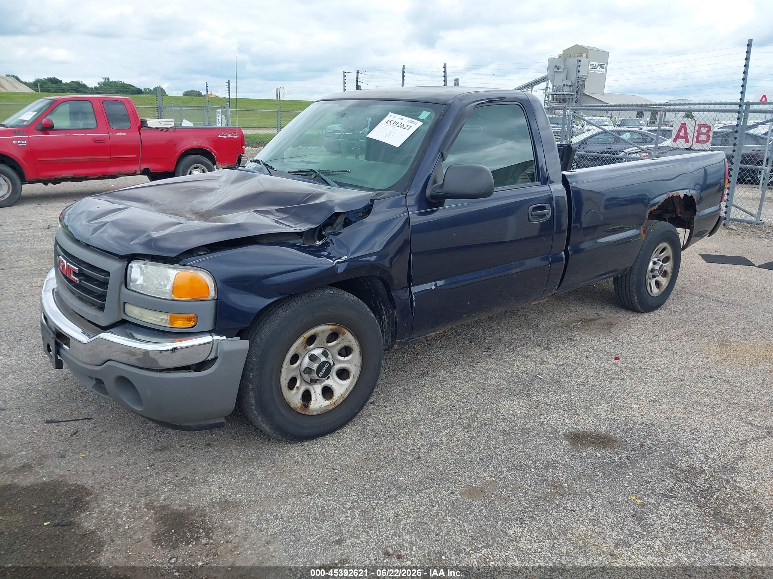 2005 Gmc Sierra 1500 Work Truck Dark Blue vin: 1GTEC14X35Z203901