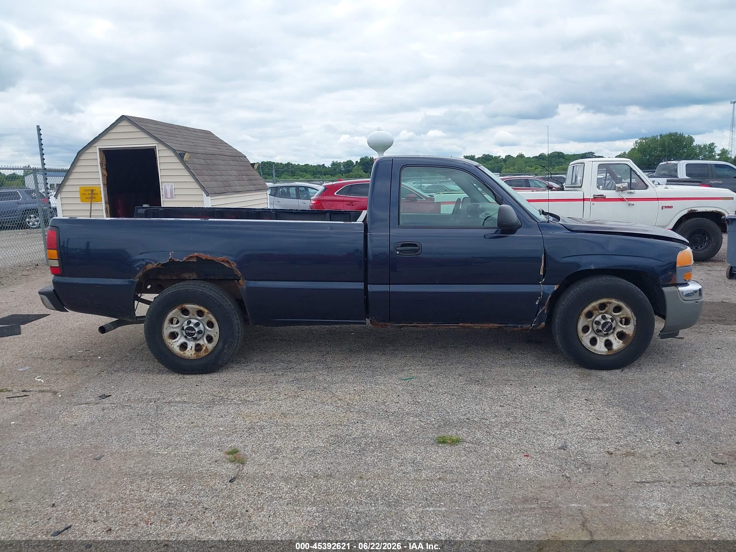 2005 Gmc Sierra 1500 Work Truck Dark Blue vin: 1GTEC14X35Z203901