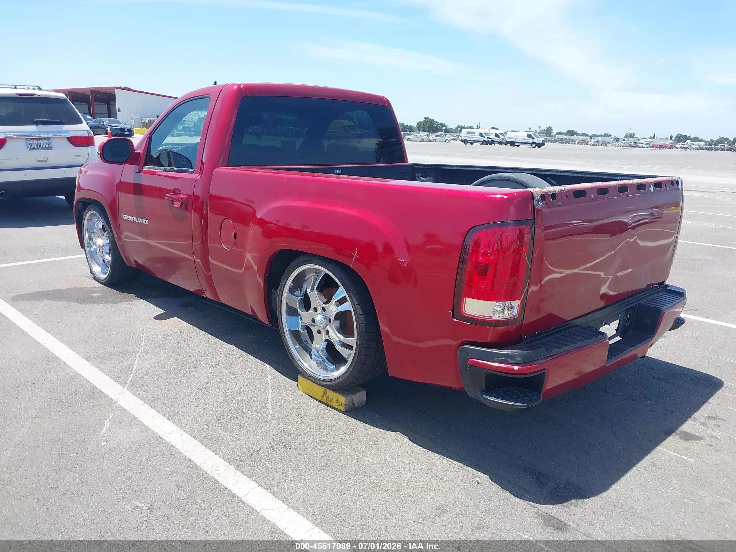 2007 Gmc Sierra 1500 Work Truck Red vin: 1GTEC14X37Z637934