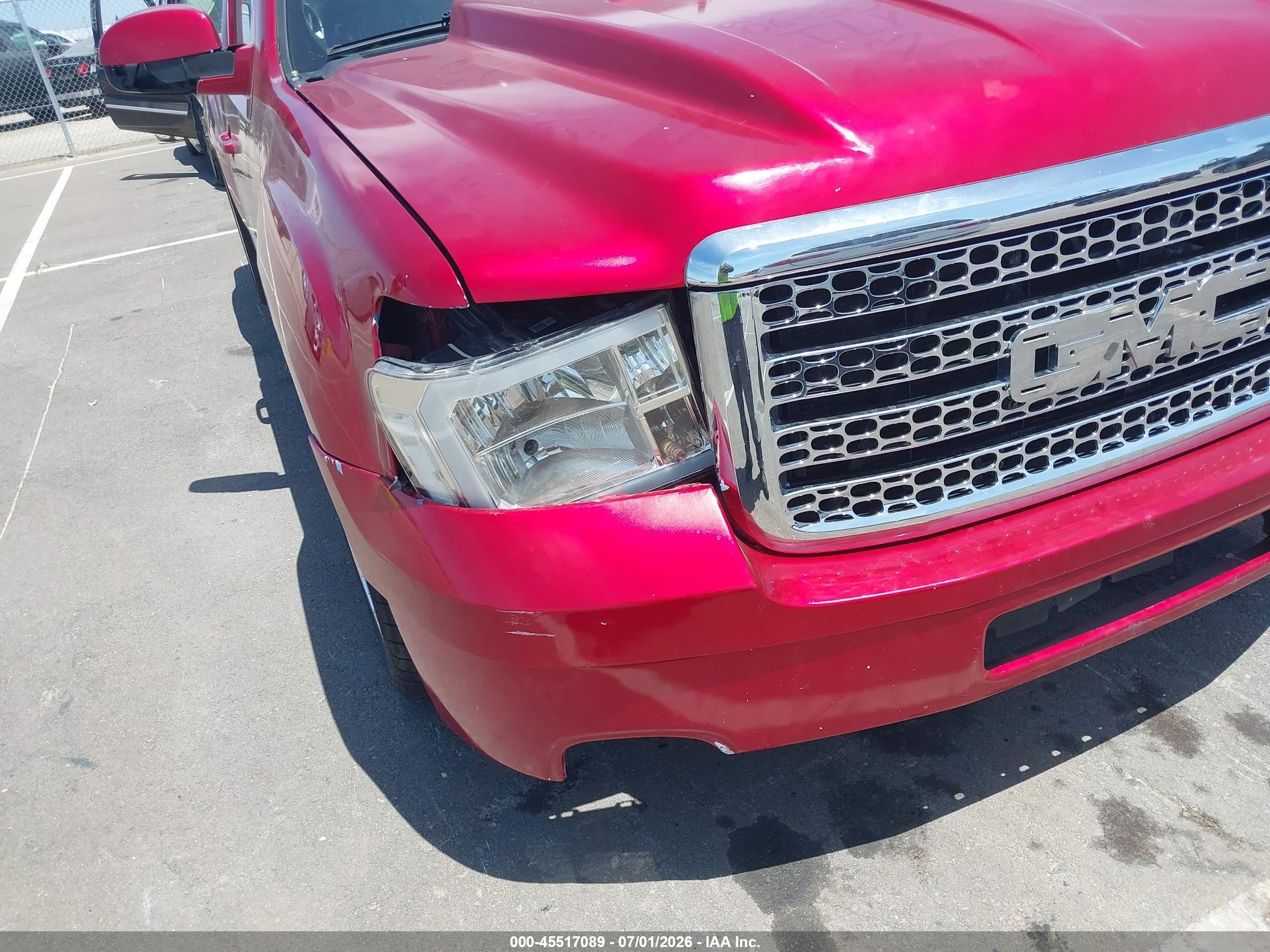 2007 Gmc Sierra 1500 Work Truck Red vin: 1GTEC14X37Z637934