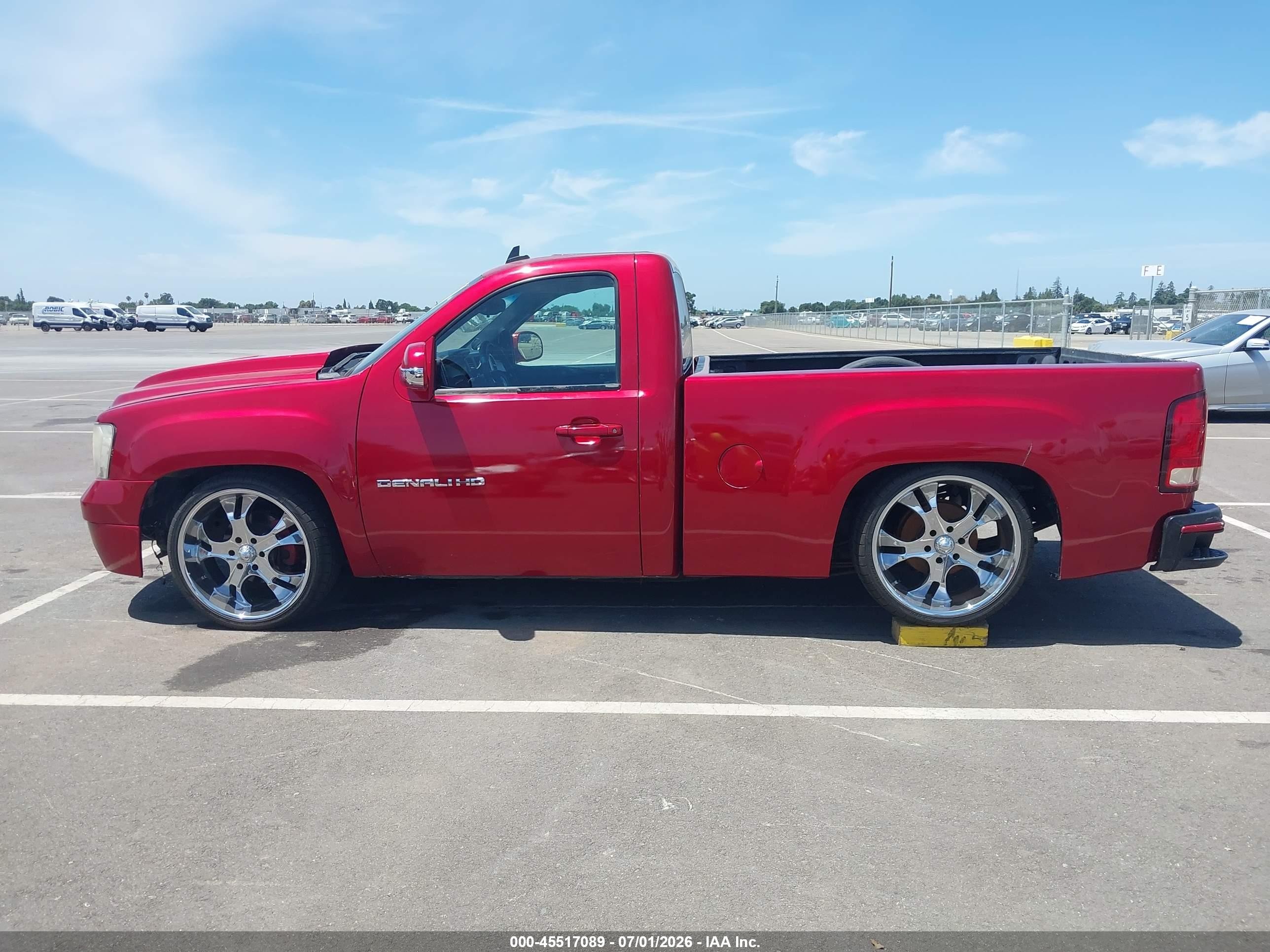 2007 Gmc Sierra 1500 Work Truck Red vin: 1GTEC14X37Z637934