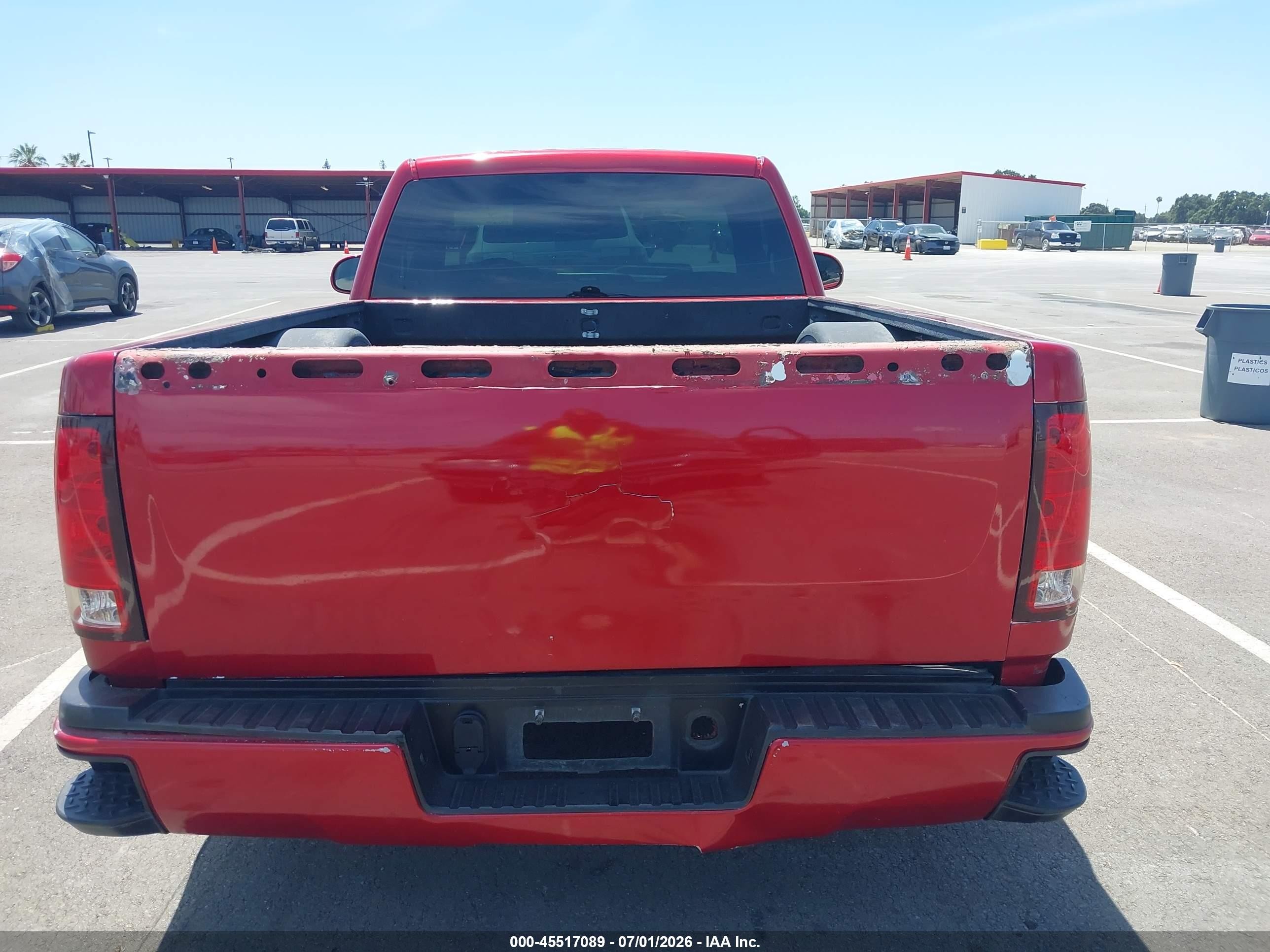 2007 Gmc Sierra 1500 Work Truck Red vin: 1GTEC14X37Z637934