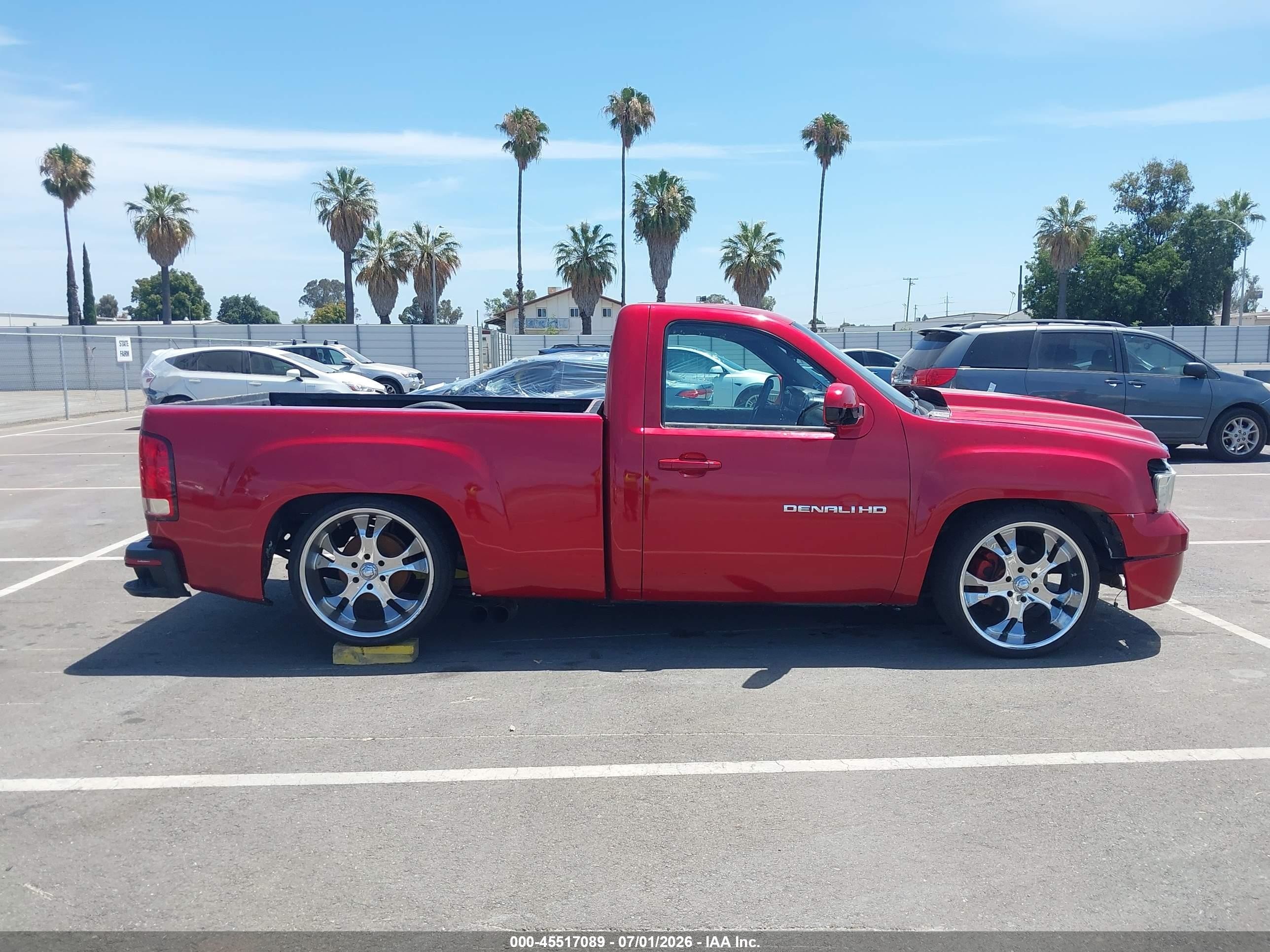 2007 Gmc Sierra 1500 Work Truck Red vin: 1GTEC14X37Z637934