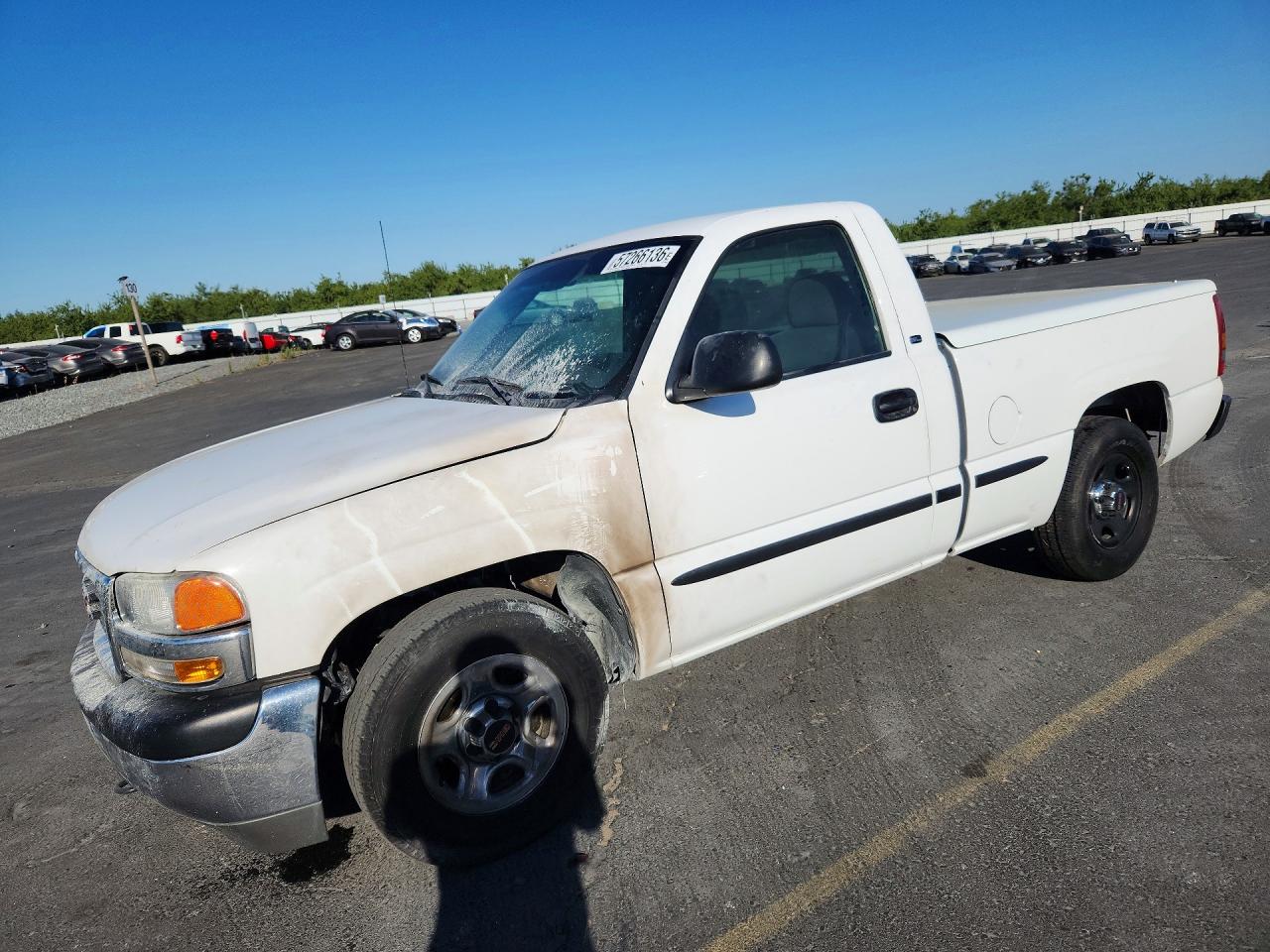 2002 Gmc New Sierra C1500 White vin: 1GTEC14X42Z173433