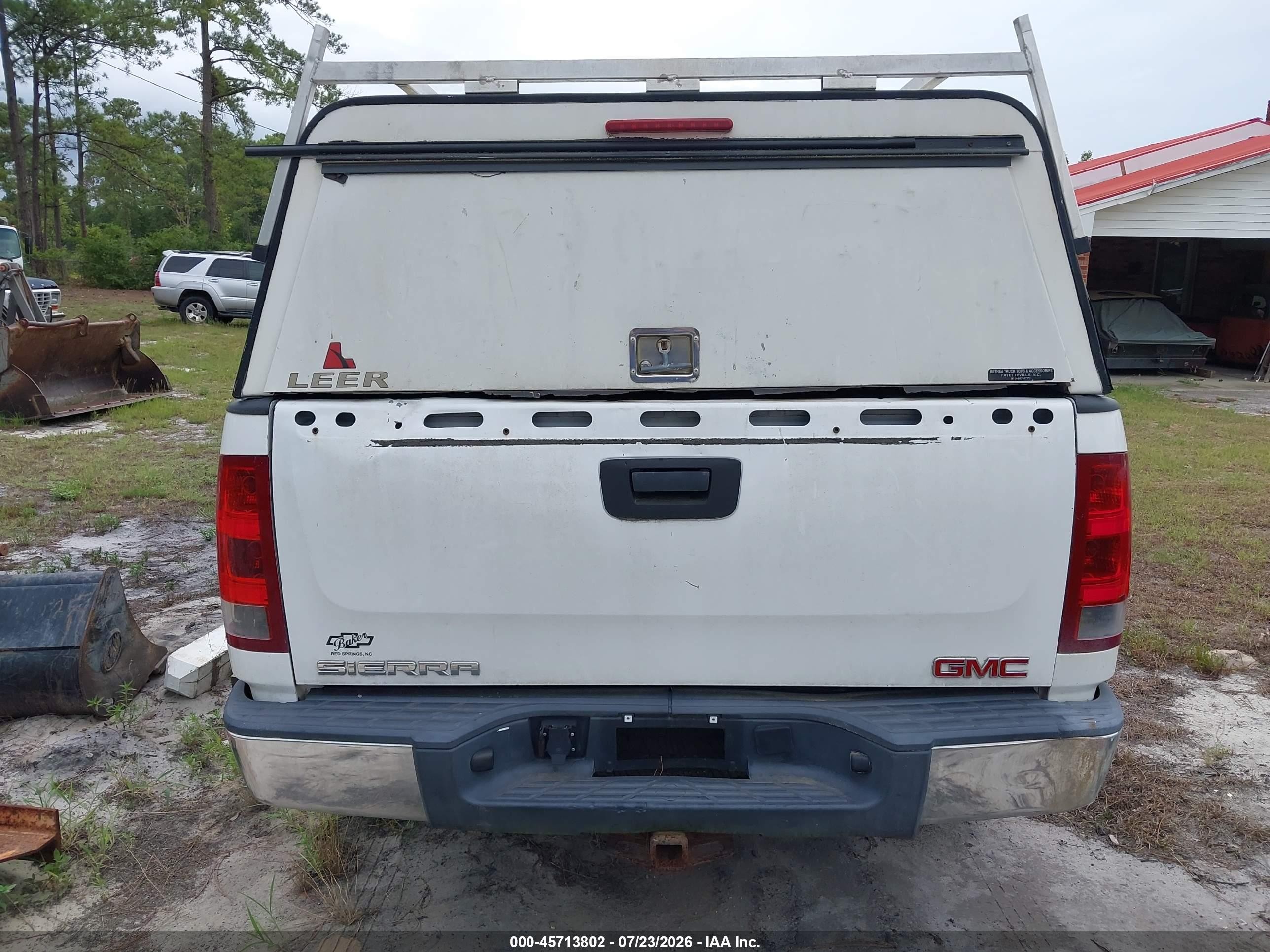 2008 Gmc Sierra 1500 Work Truck White vin: 1GTEC14X48Z129263
