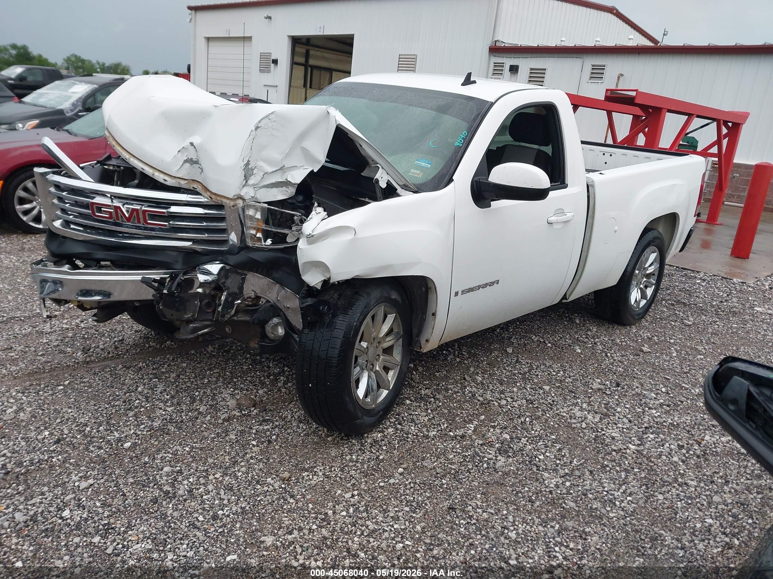 2008 Gmc Sierra 1500 Work Truck White vin: 1GTEC14X48Z326093