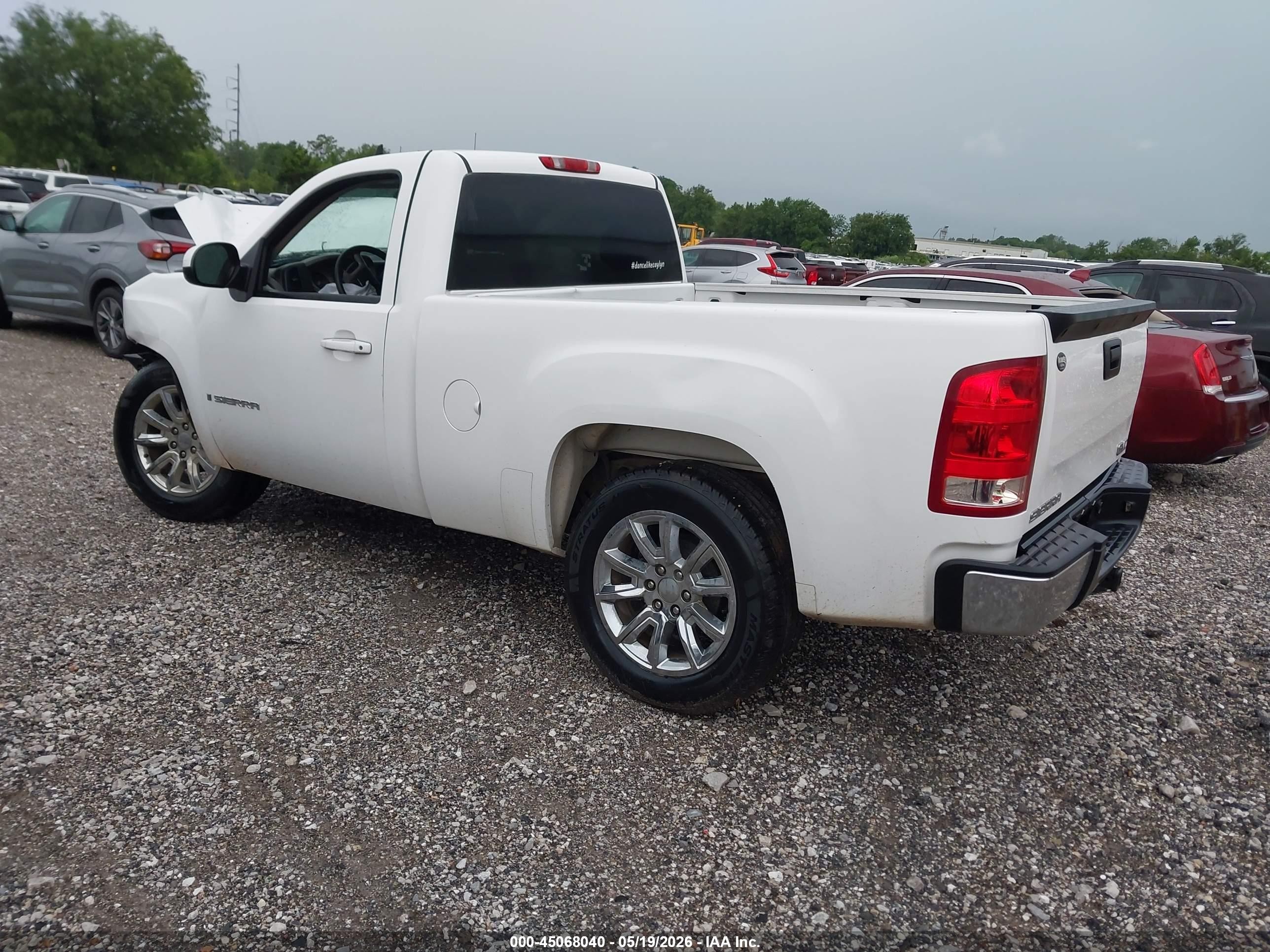 2008 Gmc Sierra 1500 Work Truck White vin: 1GTEC14X48Z326093