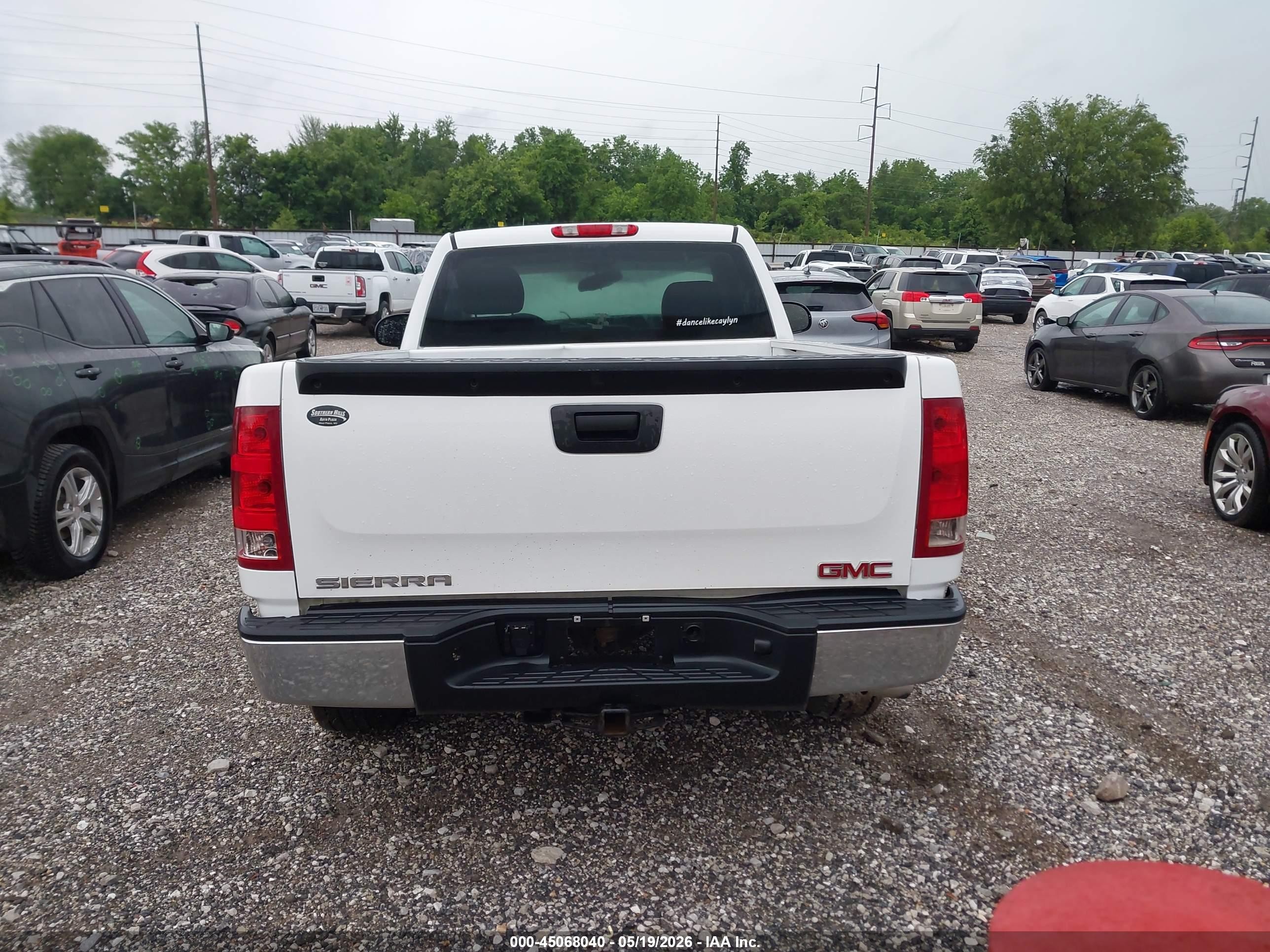 2008 Gmc Sierra 1500 Work Truck White vin: 1GTEC14X48Z326093