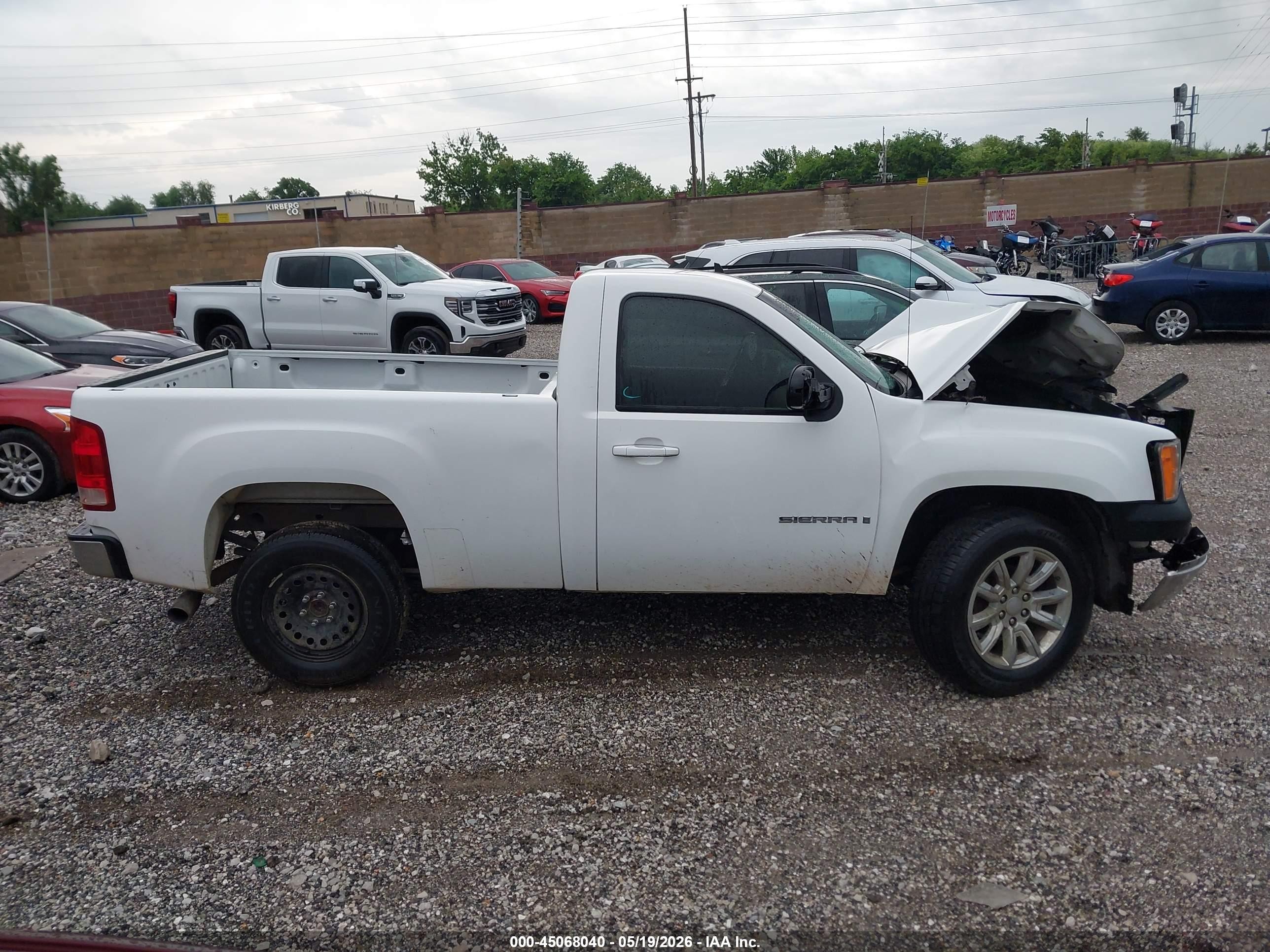 2008 Gmc Sierra 1500 Work Truck White vin: 1GTEC14X48Z326093