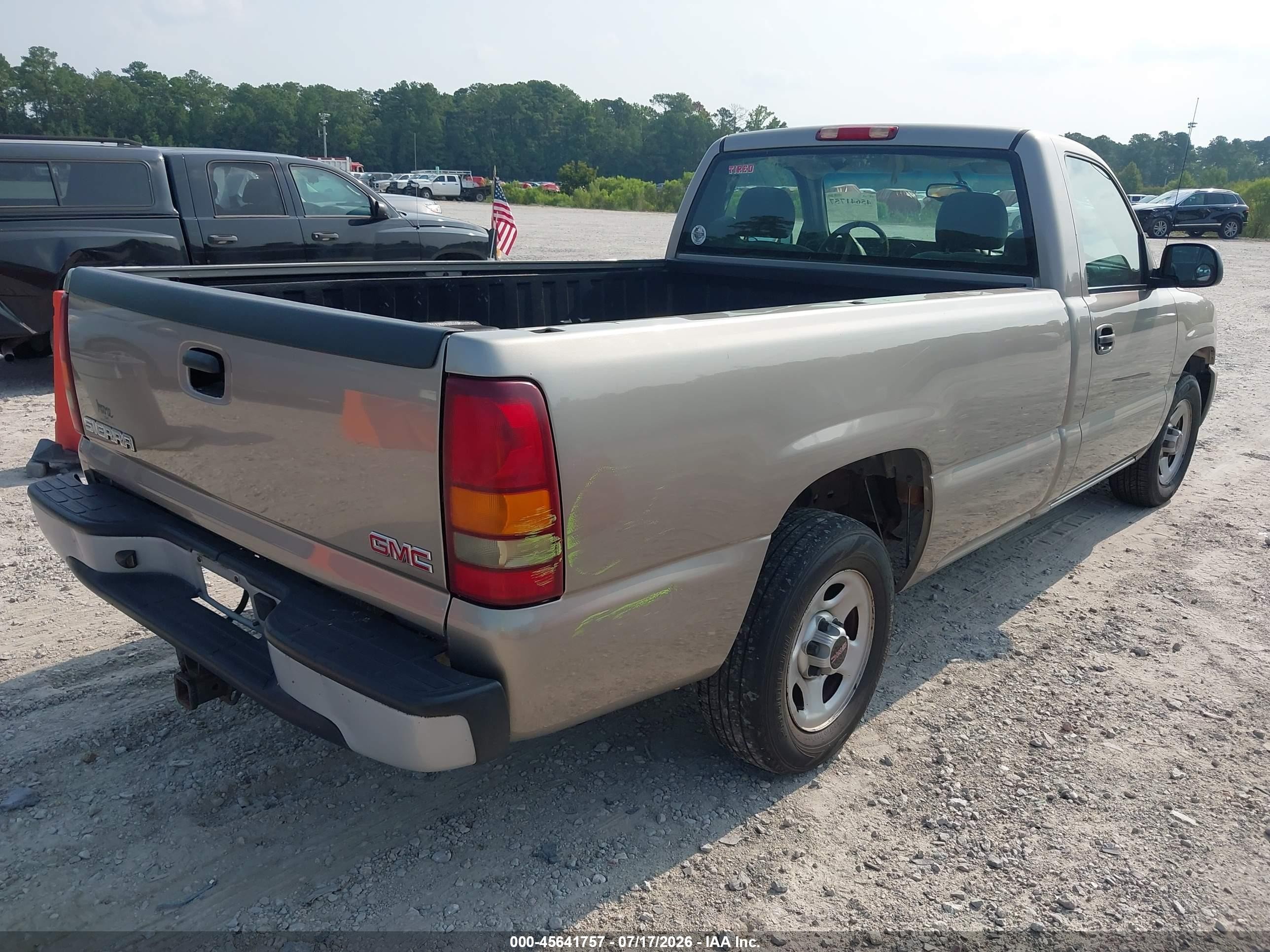 2003 Gmc Sierra 1500 Work Truck Gray vin: 1GTEC14X53Z266415