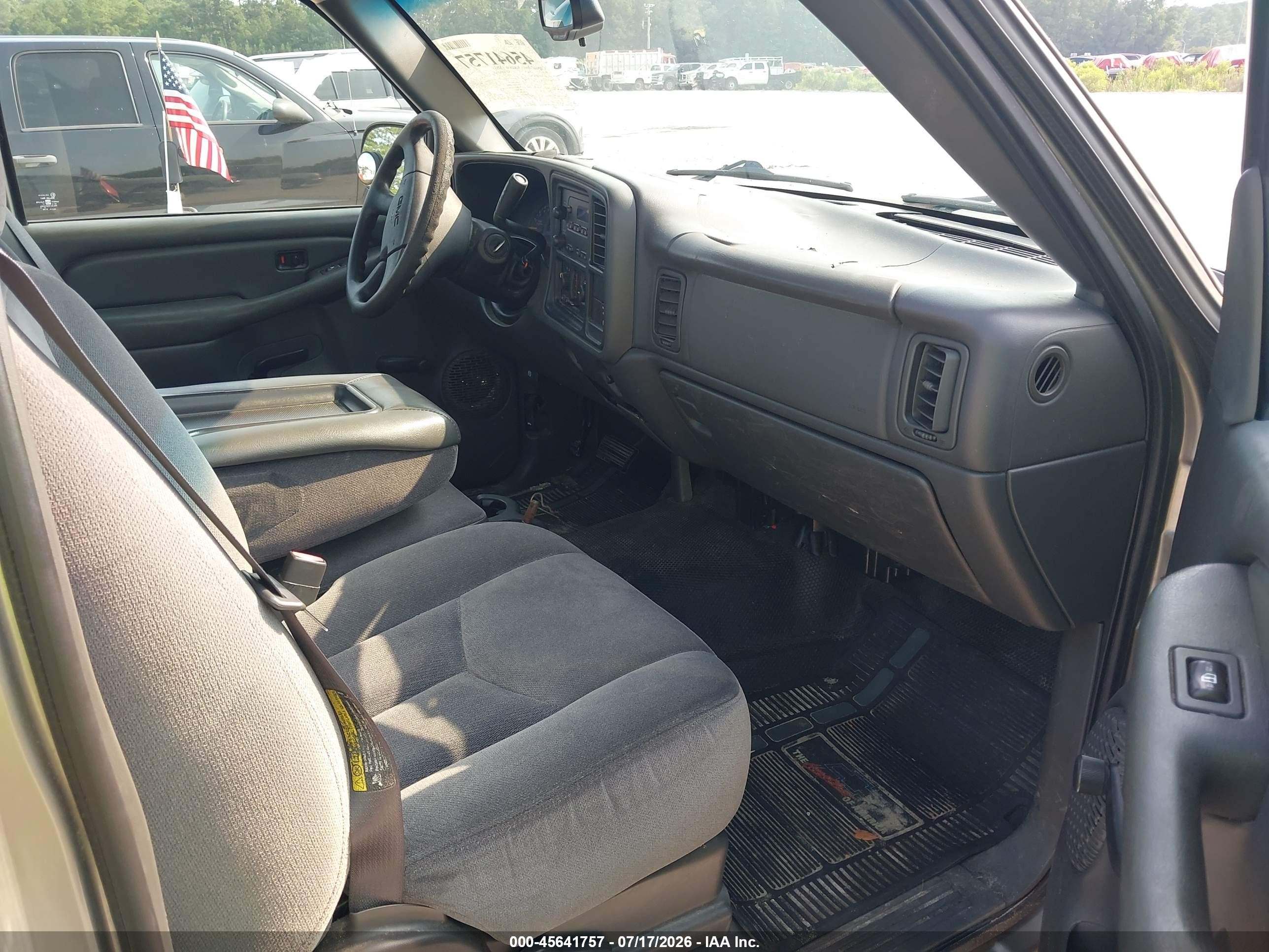 2003 Gmc Sierra 1500 Work Truck Gray vin: 1GTEC14X53Z266415