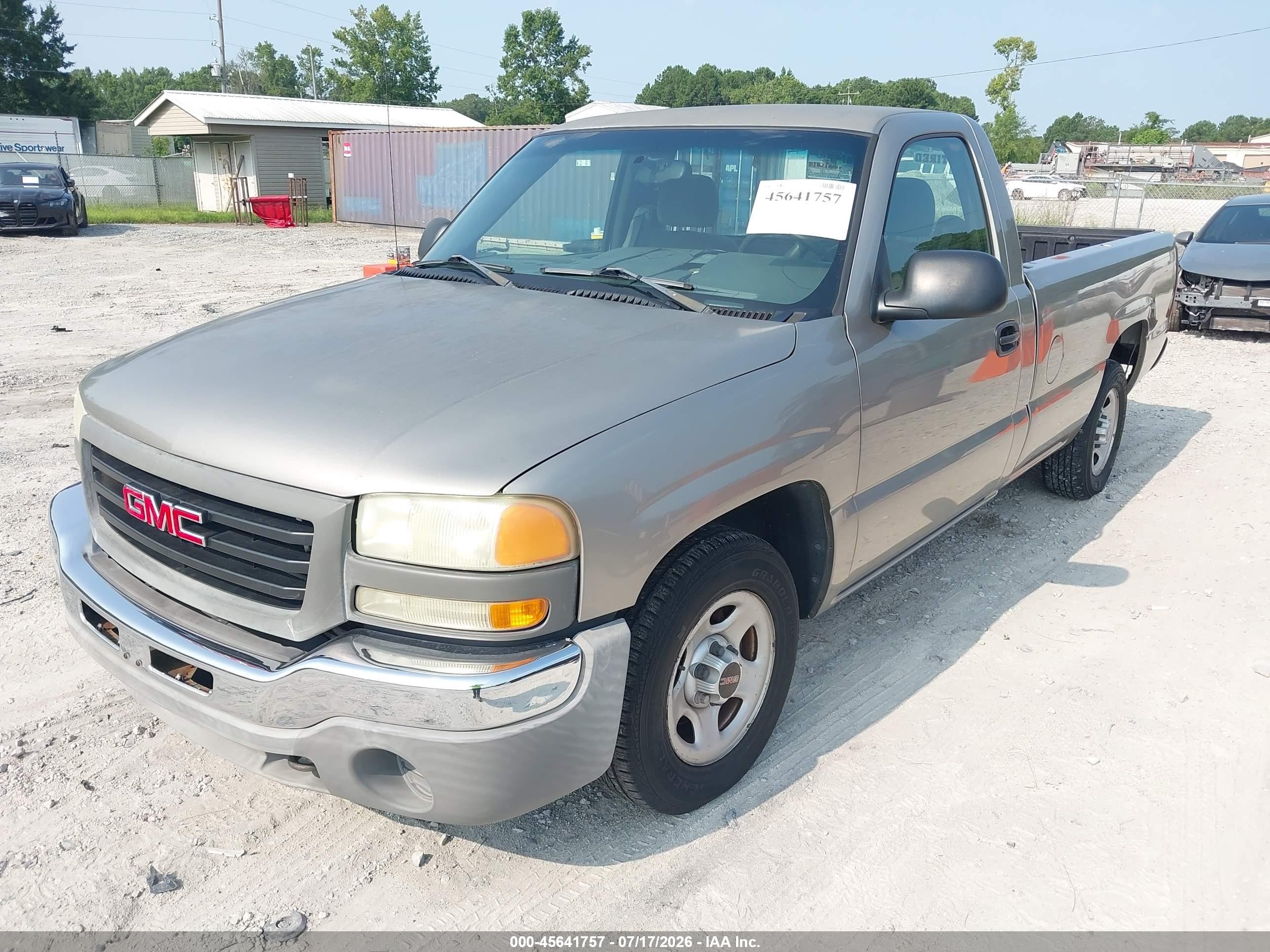 2003 Gmc Sierra 1500 Work Truck Gray vin: 1GTEC14X53Z266415