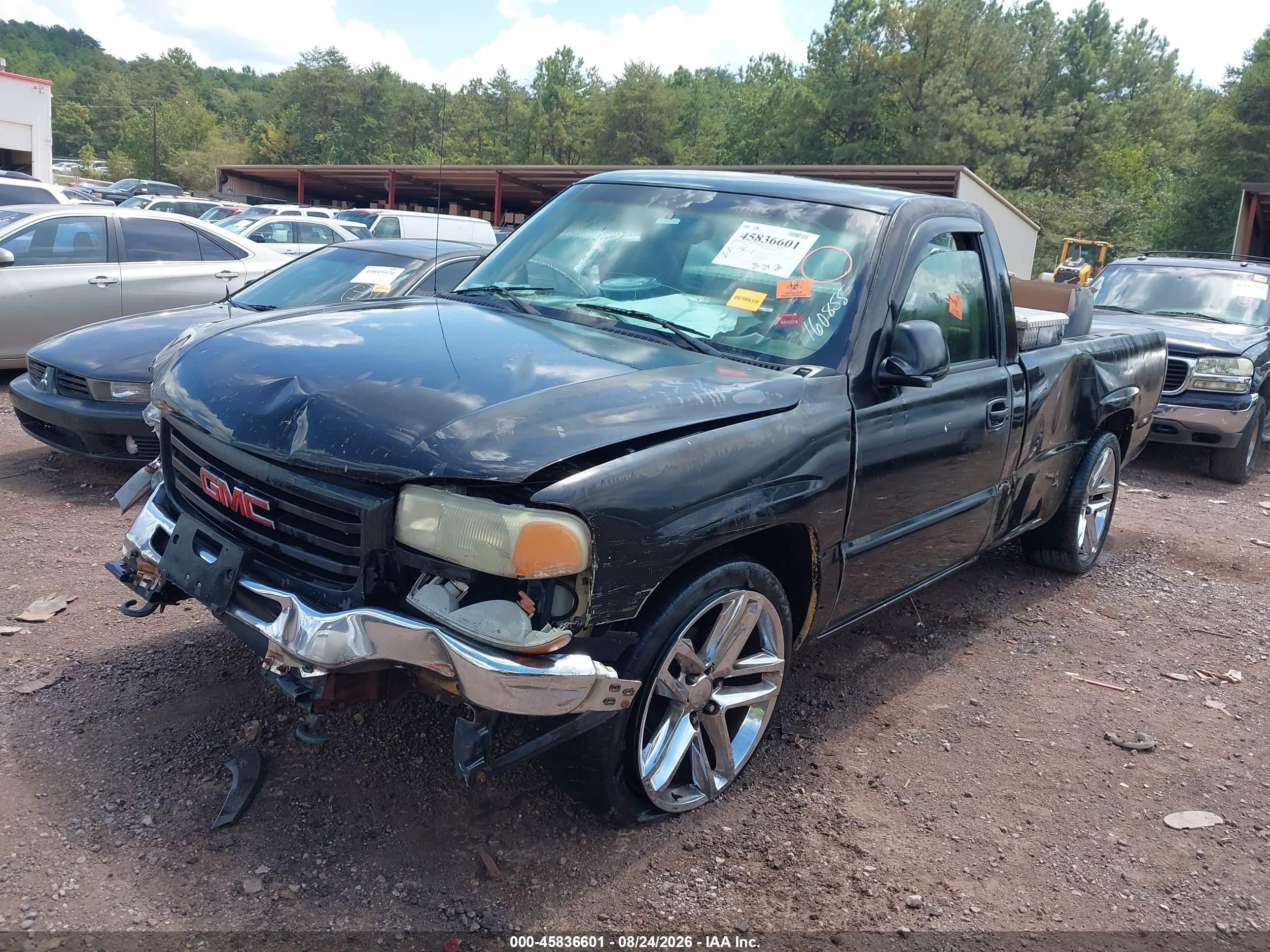2004 Gmc Sierra 1500 Work Truck Black vin: 1GTEC14X54Z160855