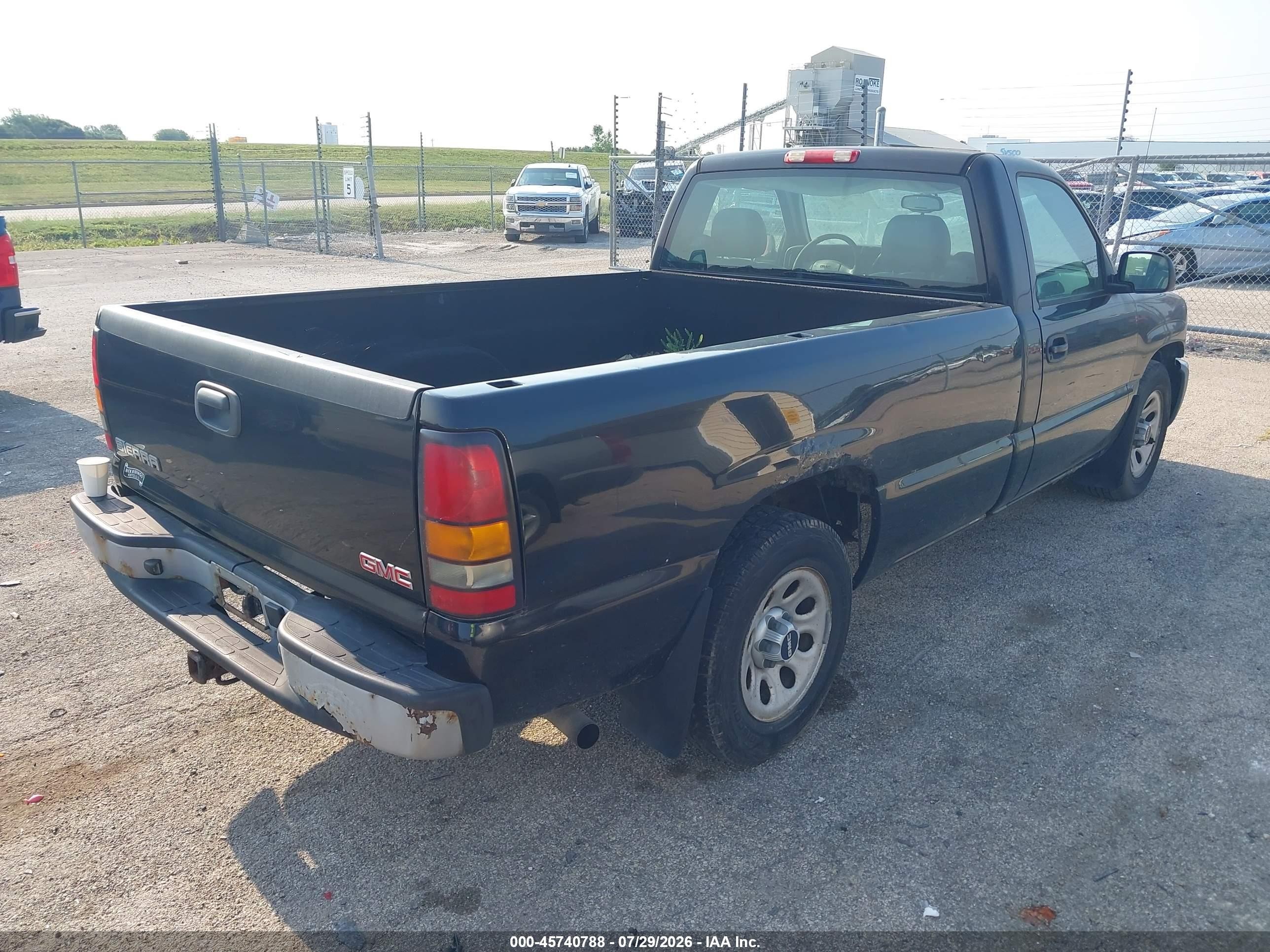 2007 Gmc Sierra 1500 Classic Work Truck Black vin: 1GTEC14X57Z124233