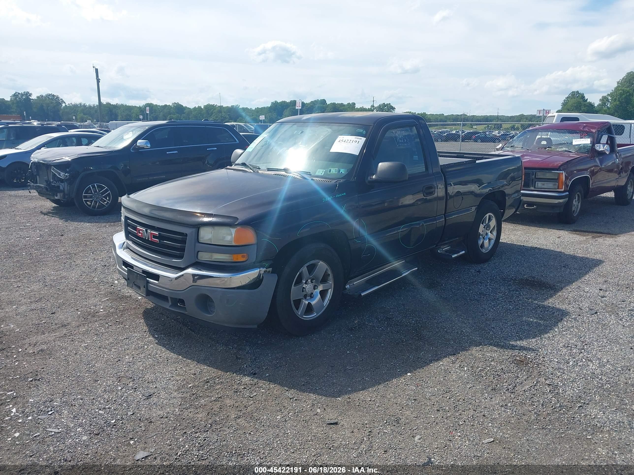 2007 Gmc Sierra 1500 Classic Work Black vin: 1GTEC14X57Z148130