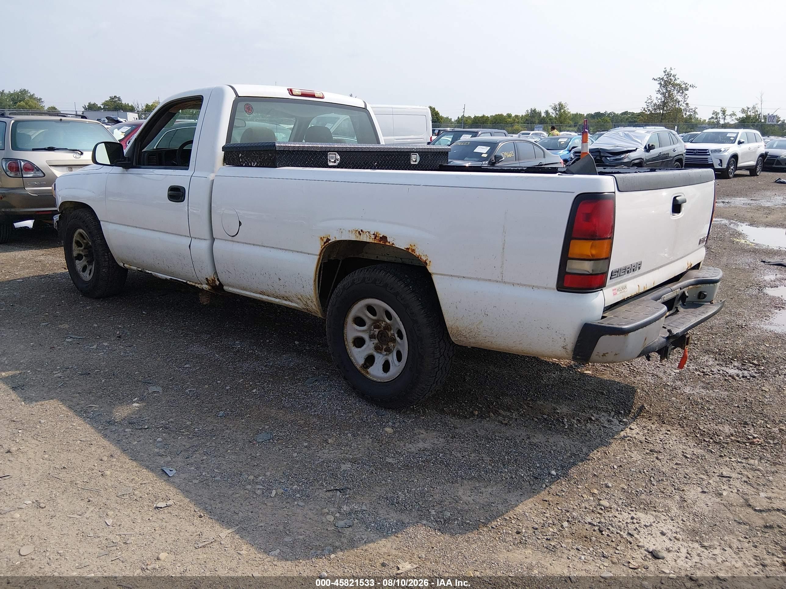 2007 Gmc Sierra 1500 Classic Work Truck White vin: 1GTEC14X57Z176882