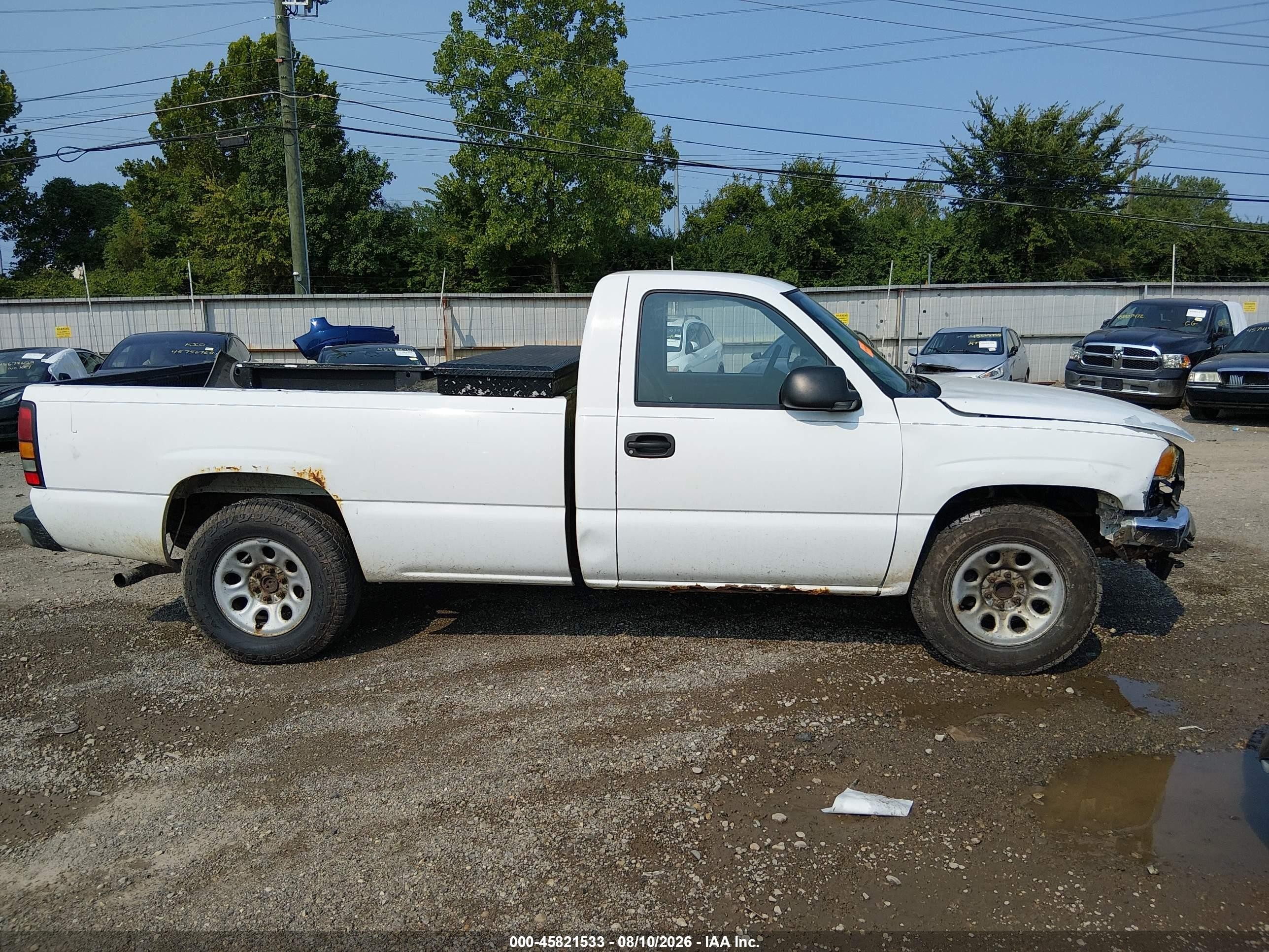 2007 Gmc Sierra 1500 Classic Work Truck White vin: 1GTEC14X57Z176882