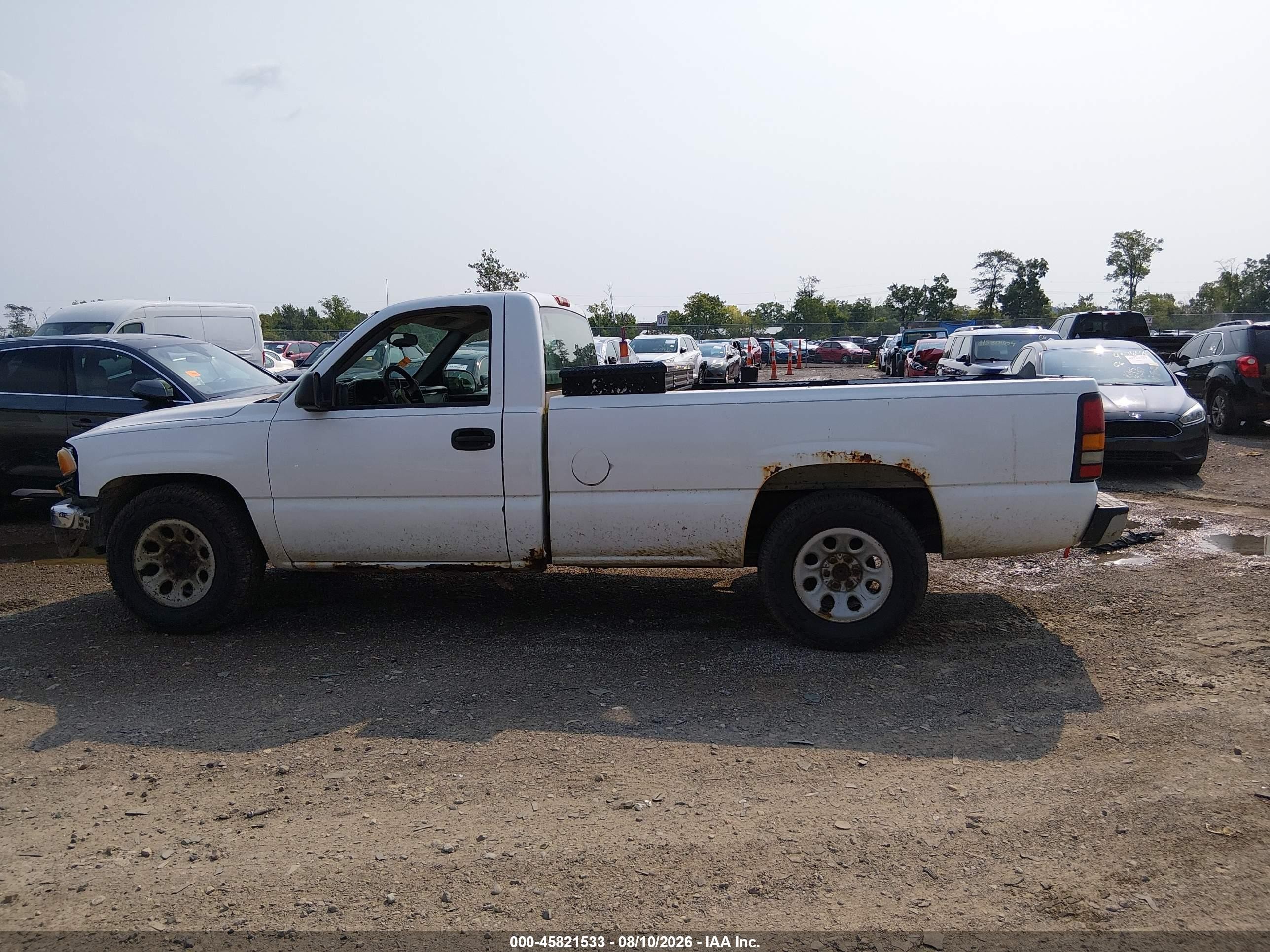 2007 Gmc Sierra 1500 Classic Work Truck White vin: 1GTEC14X57Z176882