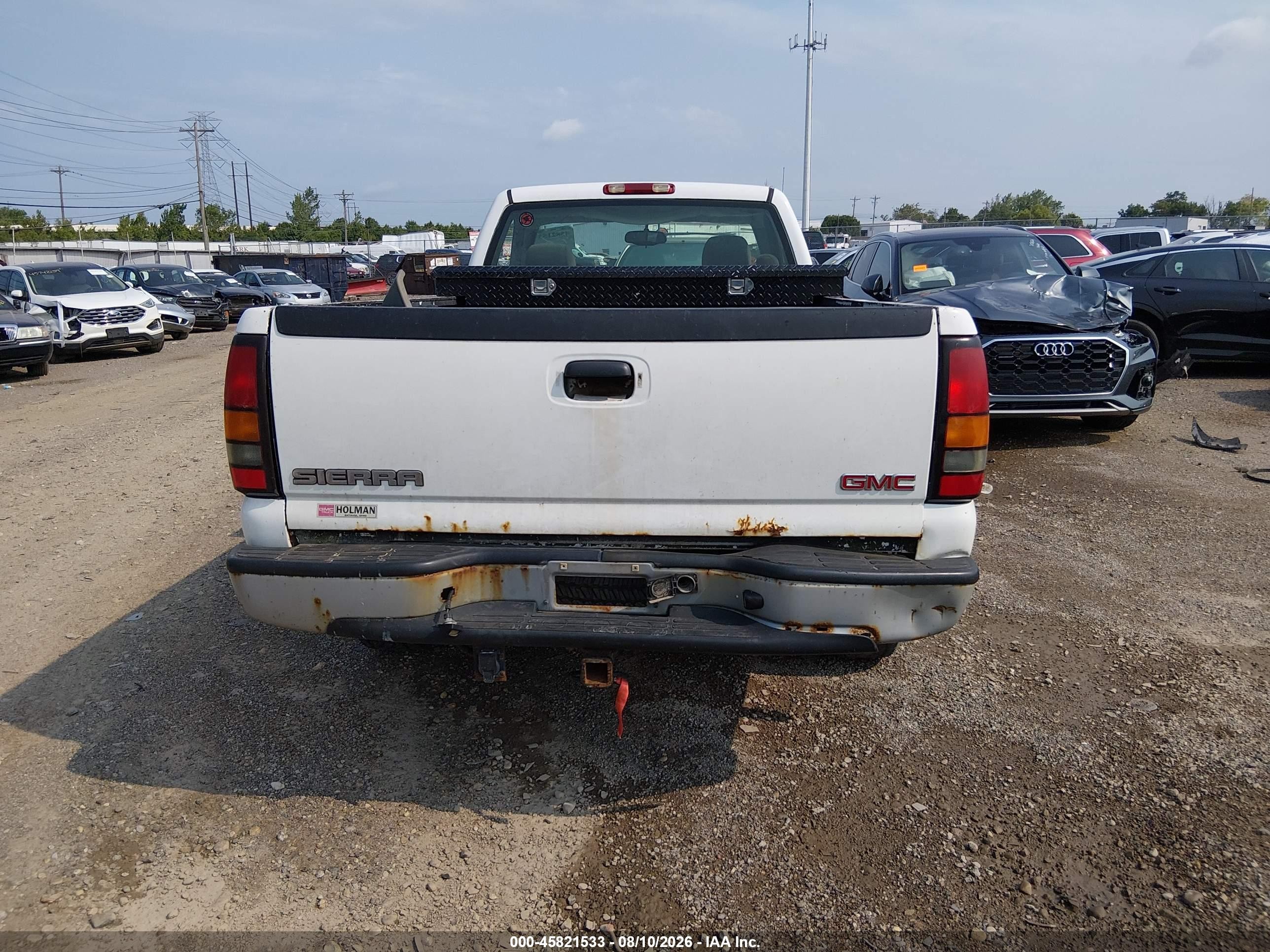 2007 Gmc Sierra 1500 Classic Work Truck White vin: 1GTEC14X57Z176882