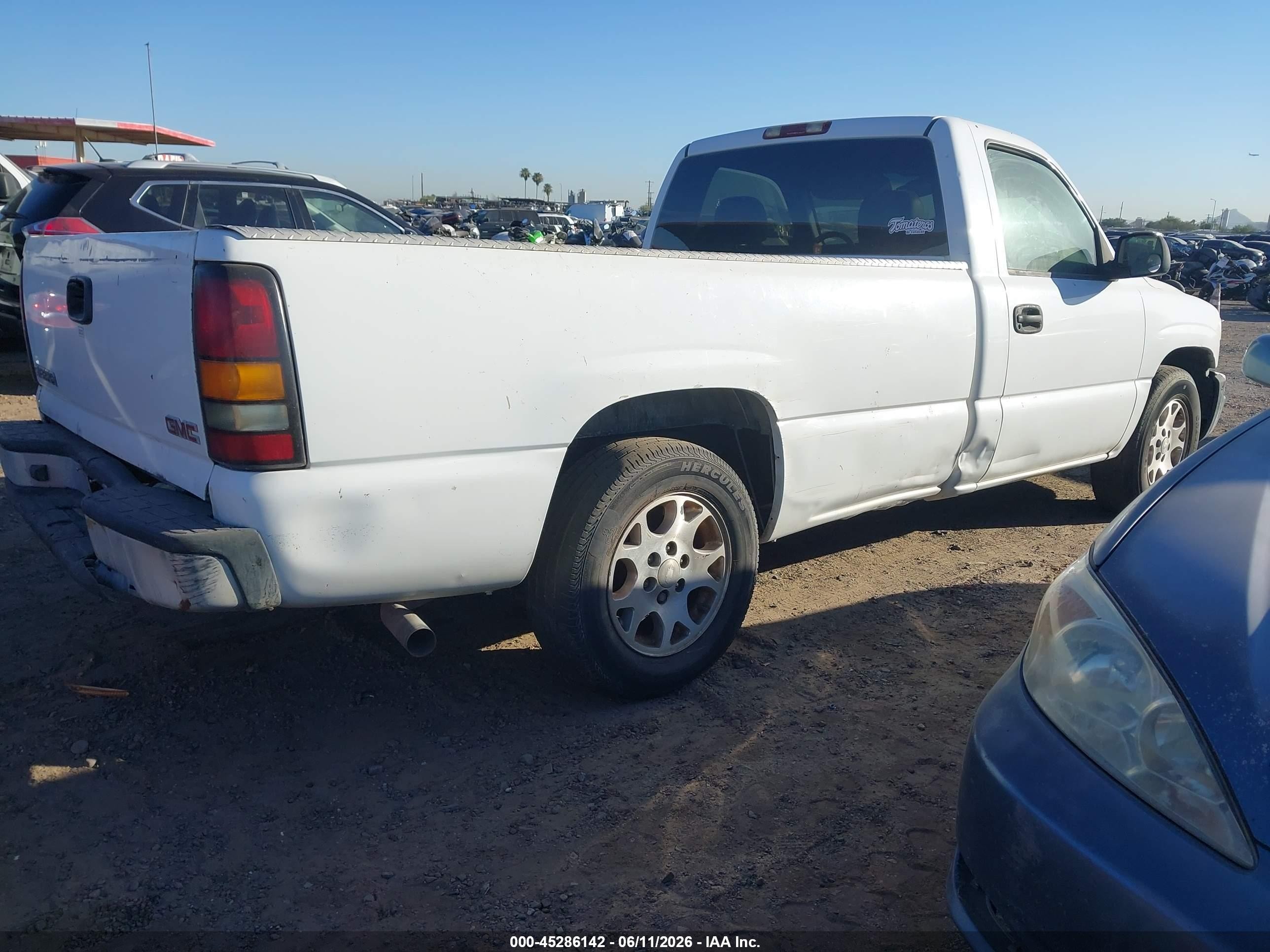 2004 Gmc Sierra 1500 Work Truck White vin: 1GTEC14X64Z344833