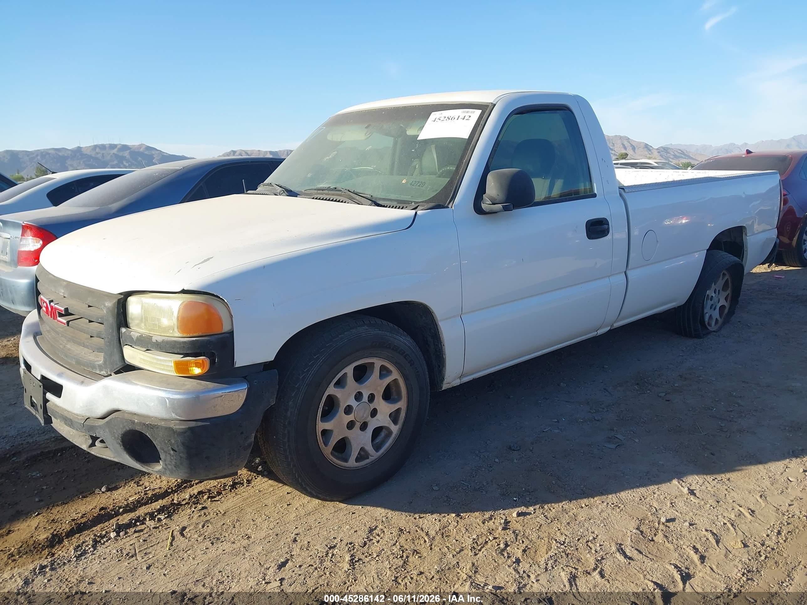 2004 Gmc Sierra 1500 Work Truck White vin: 1GTEC14X64Z344833