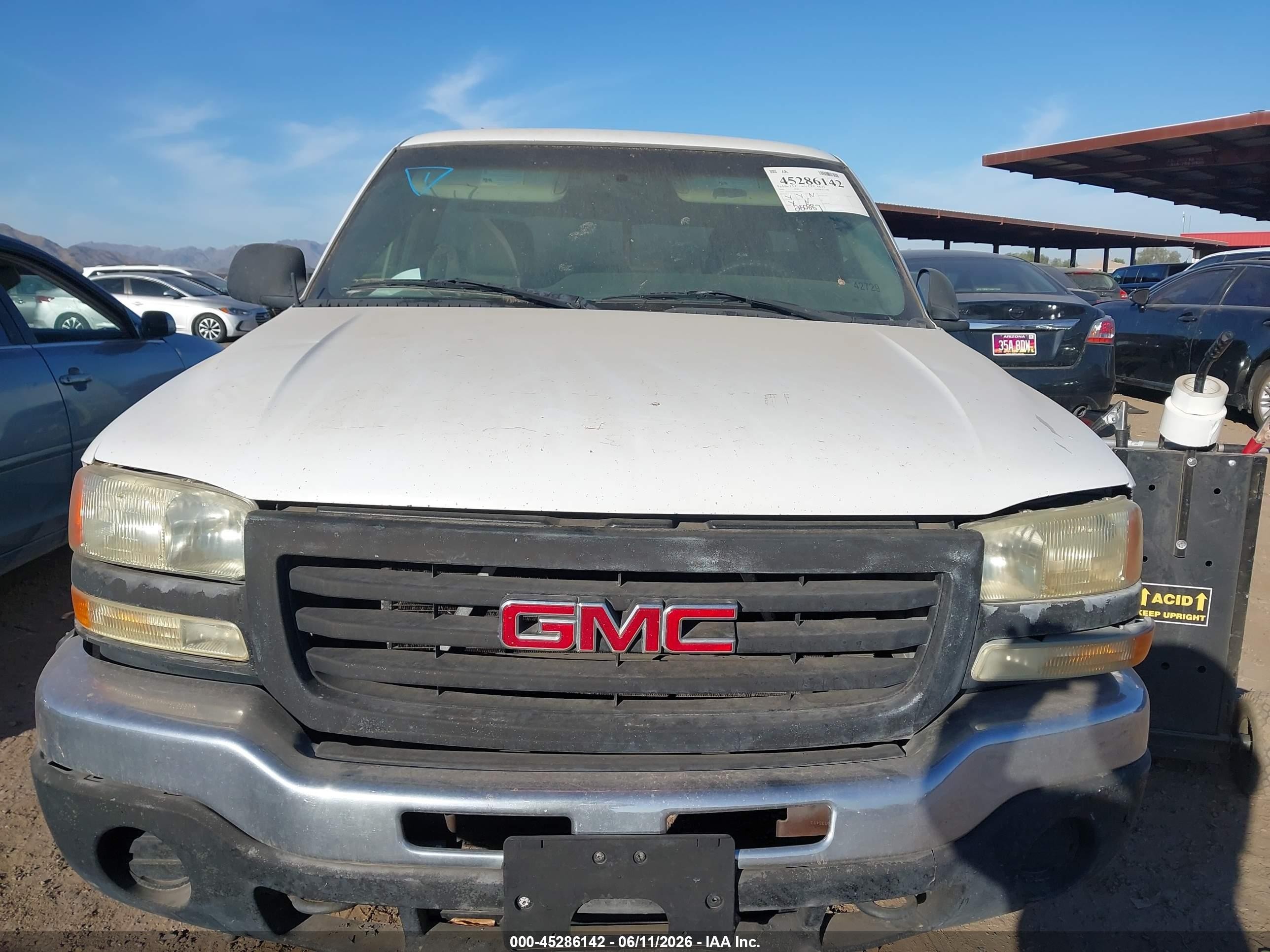 2004 Gmc Sierra 1500 Work Truck White vin: 1GTEC14X64Z344833