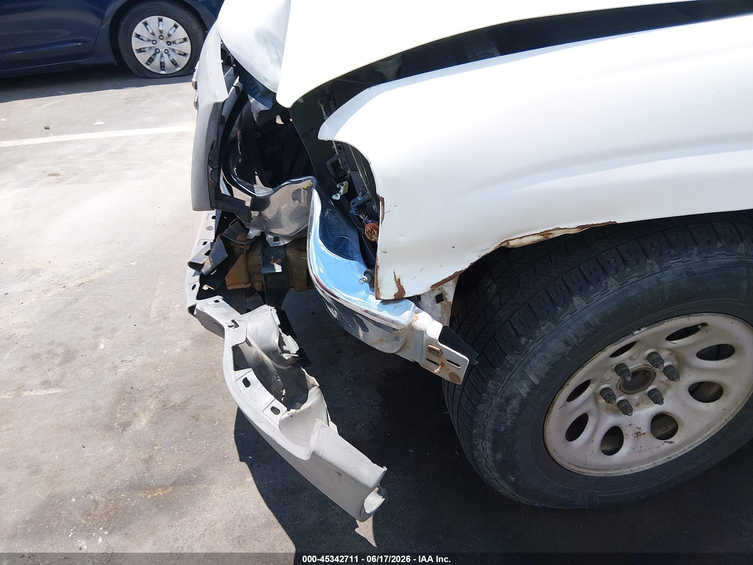 2006 Gmc Sierra 1500 Work Truck White vin: 1GTEC14X66Z116592