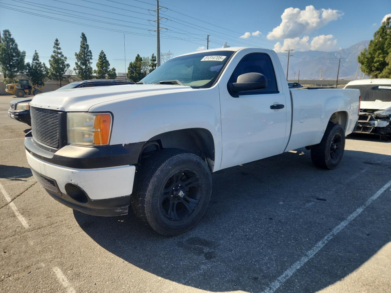 2008 Gmc Sierra C1500 White vin: 1GTEC14X68Z126834
