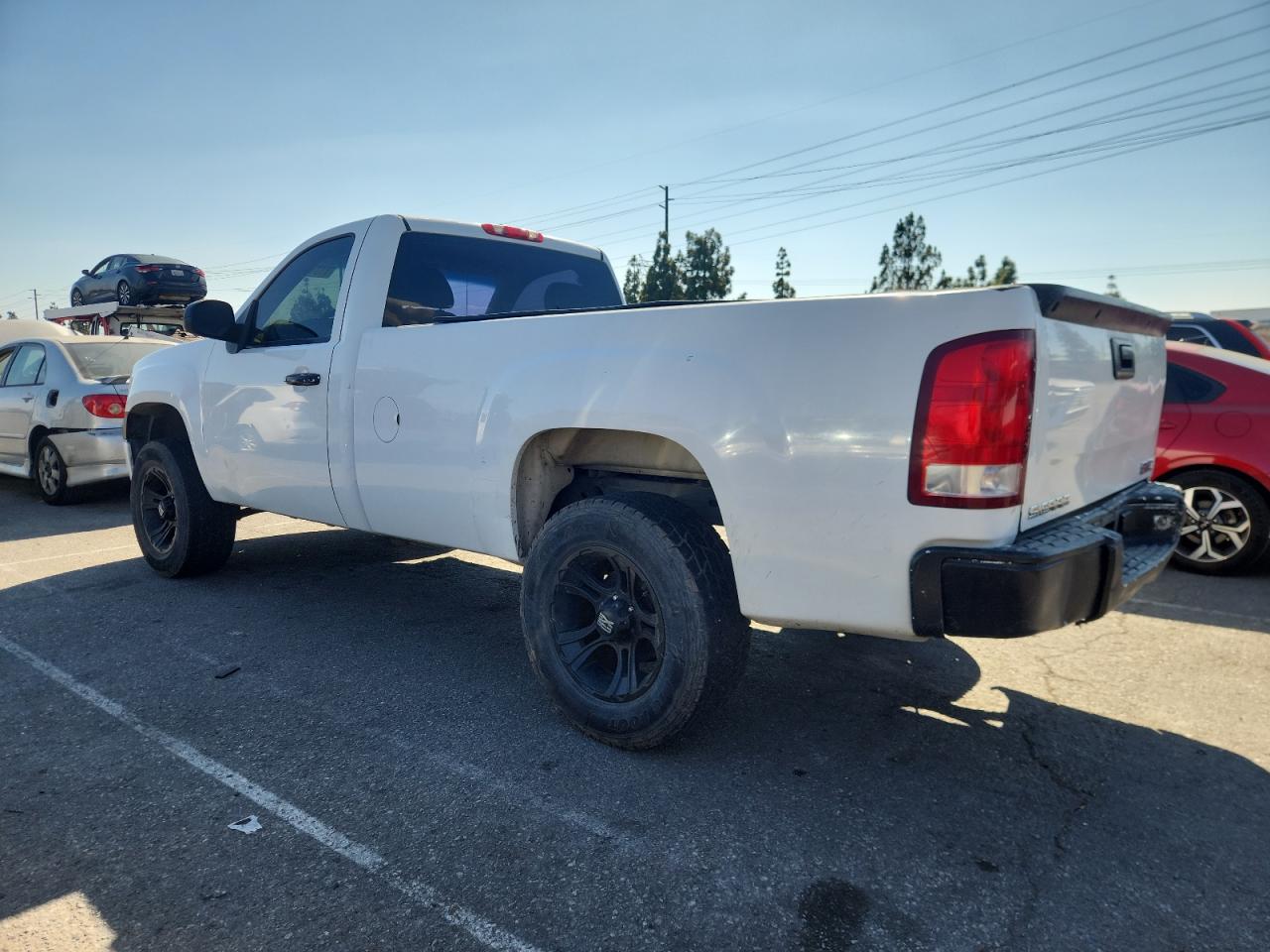 2008 Gmc Sierra C1500 White vin: 1GTEC14X68Z126834