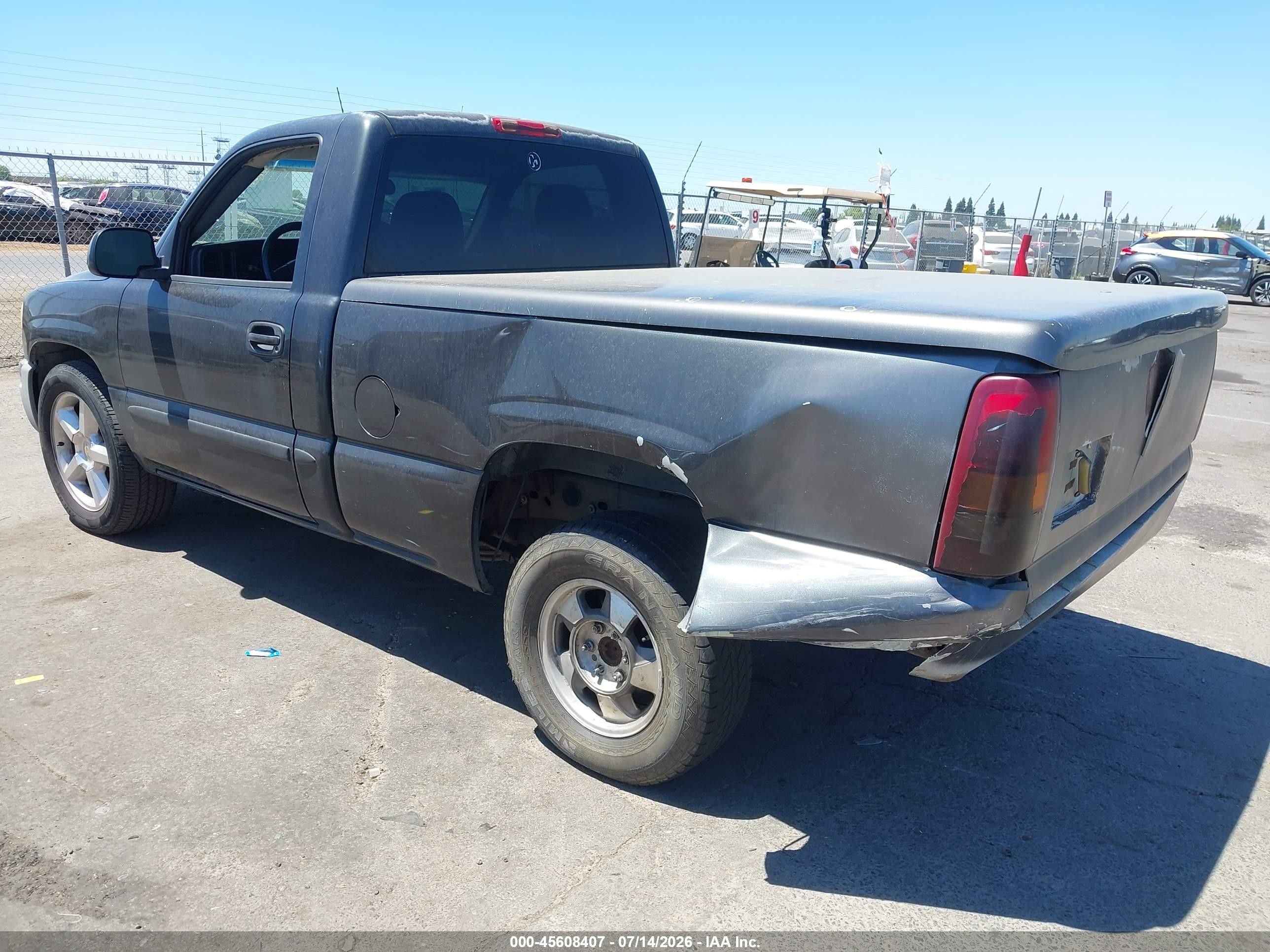 2003 Gmc Sierra 1500   Gray vin: 1GTEC14X73Z315596