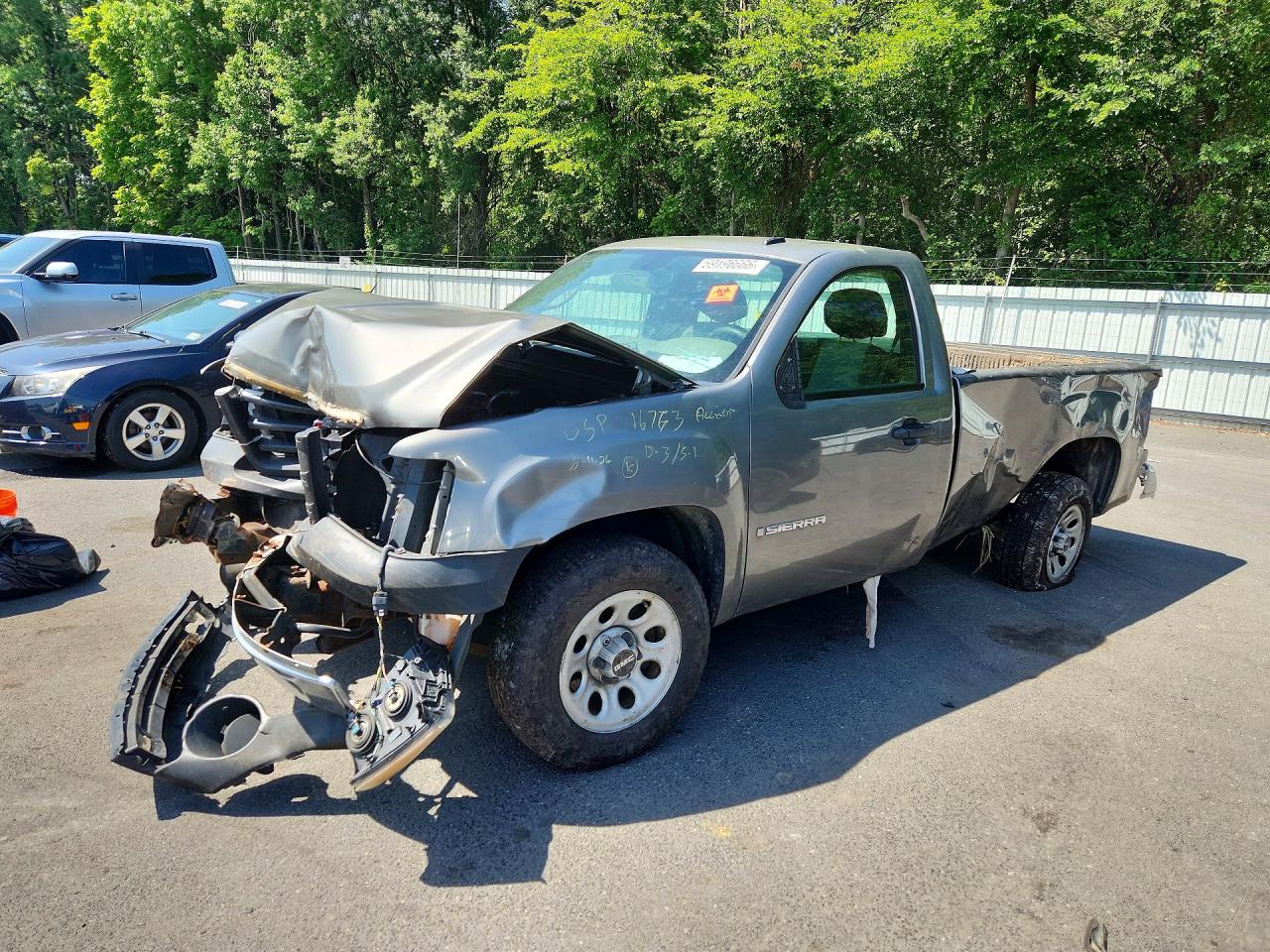 2008 Gmc Sierra C1500 Серый vin: 1GTEC14X78Z182684