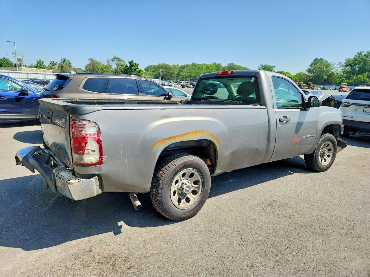 2008 Gmc Sierra C1500 Серый vin: 1GTEC14X78Z182684