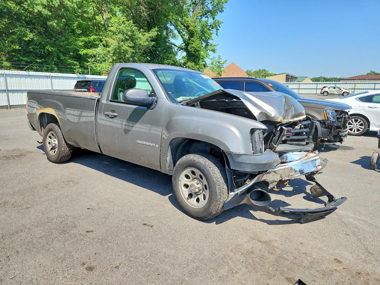 2008 Gmc Sierra C1500 Серый vin: 1GTEC14X78Z182684