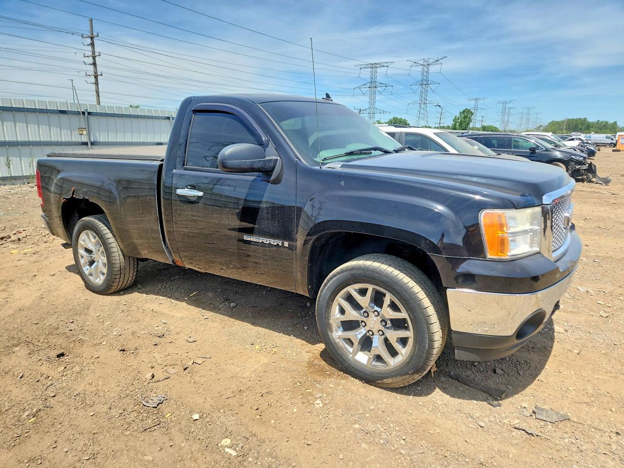 2008 Gmc Sierra C1500 Black vin: 1GTEC14X78Z209723