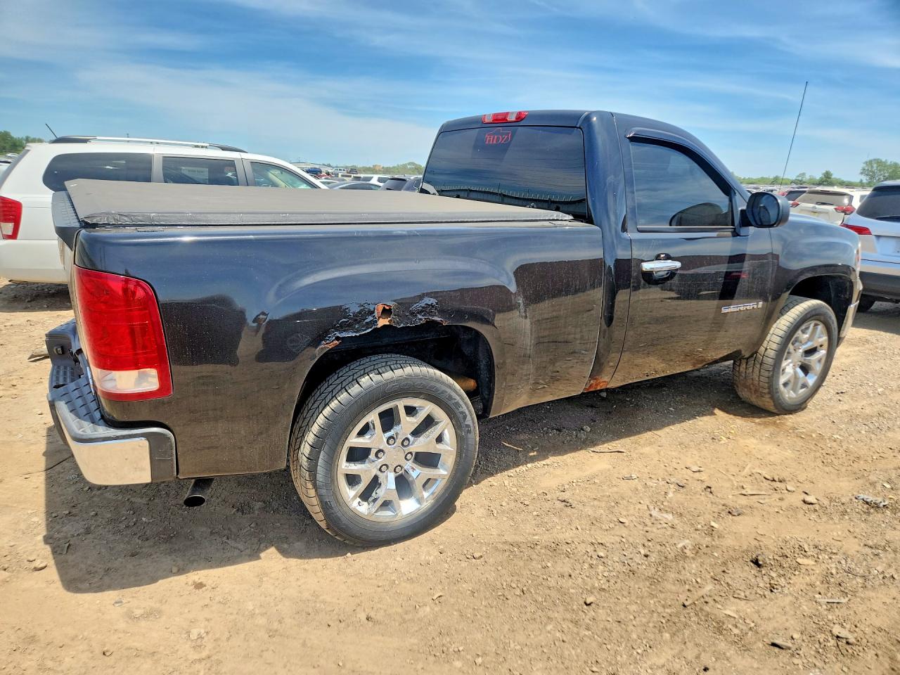 2008 Gmc Sierra C1500 Black vin: 1GTEC14X78Z209723